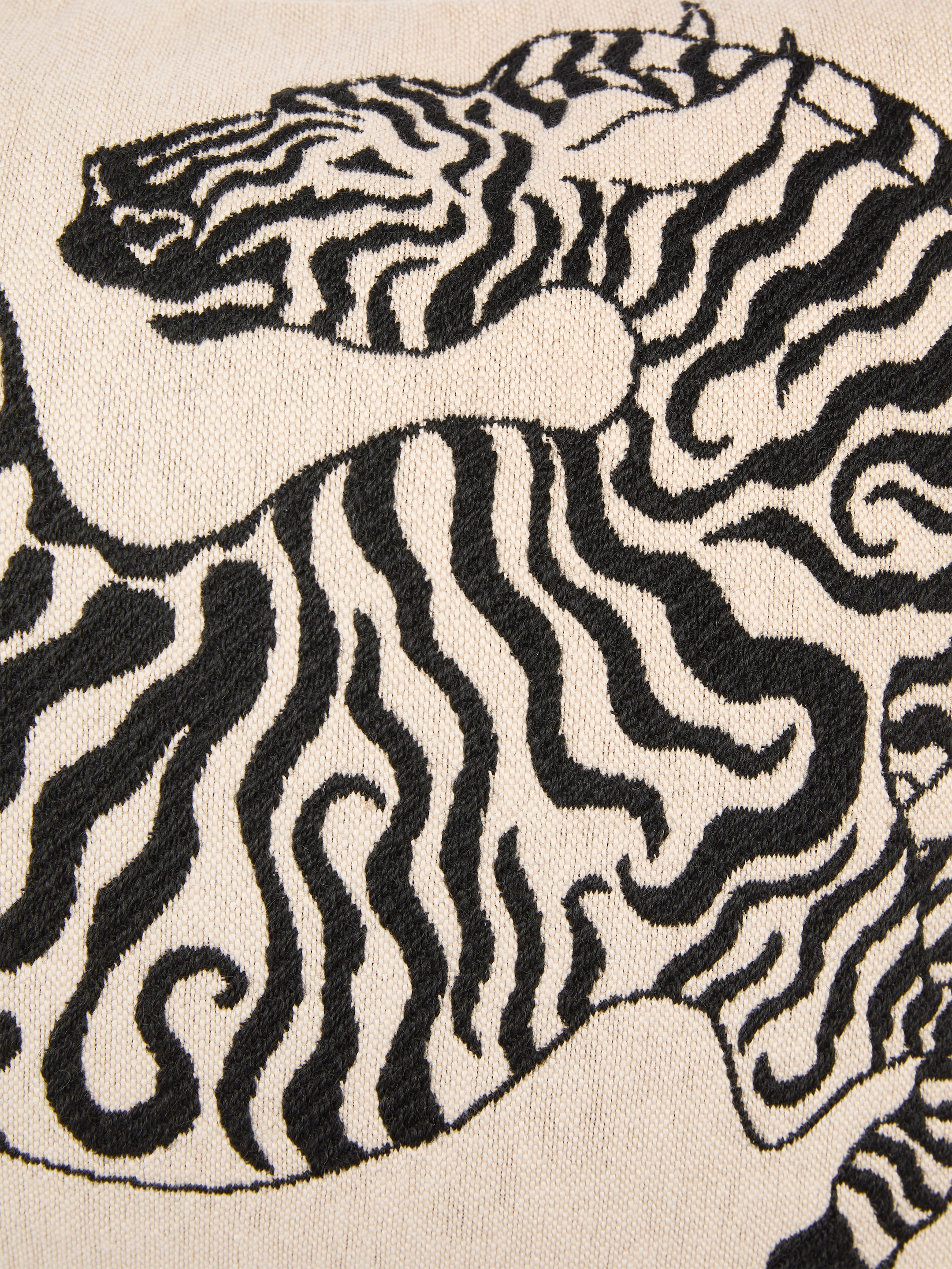 Wool Blend Cushion Cover 40x60 cm - Beige/Black - homeware - StillMedia/DescriptiveDetail - 2