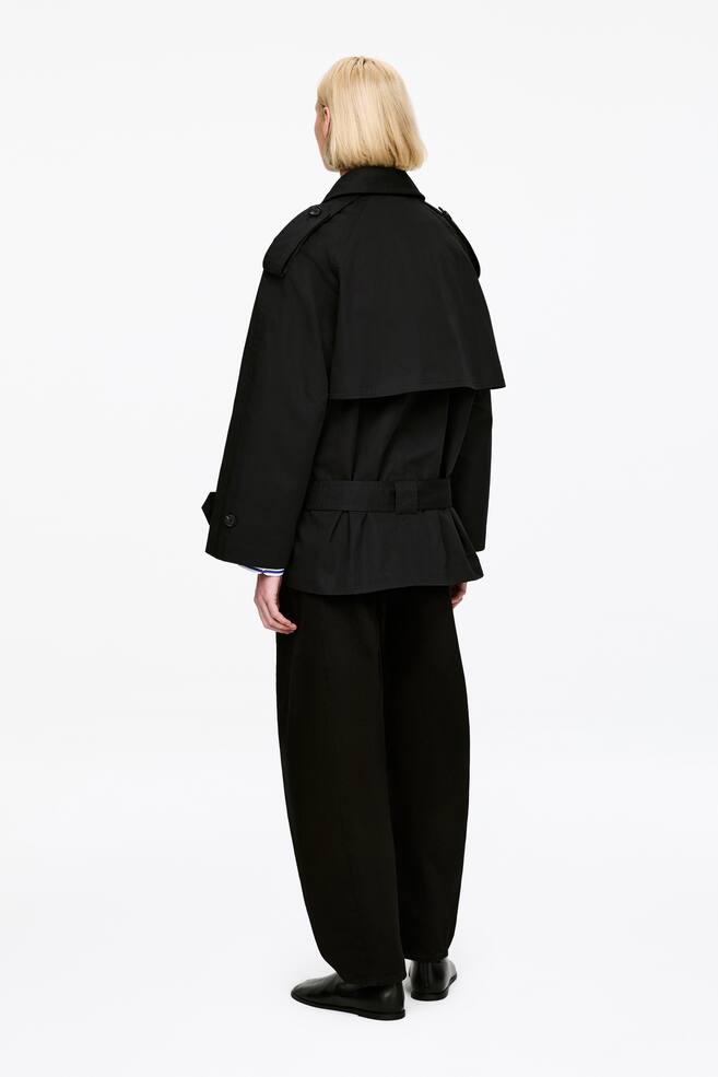Chaqueta estilo trench-Negro - 4