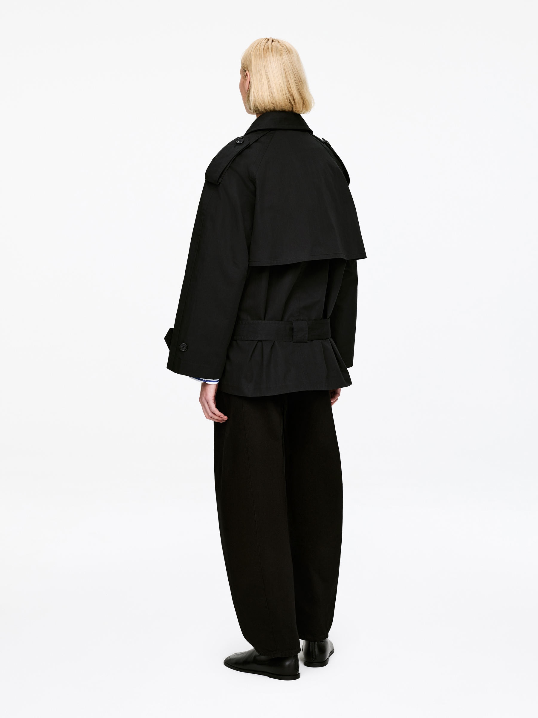 Oversized Trench Jacket - Black - Oversized - Women - StillMedia/Lookbook - 5