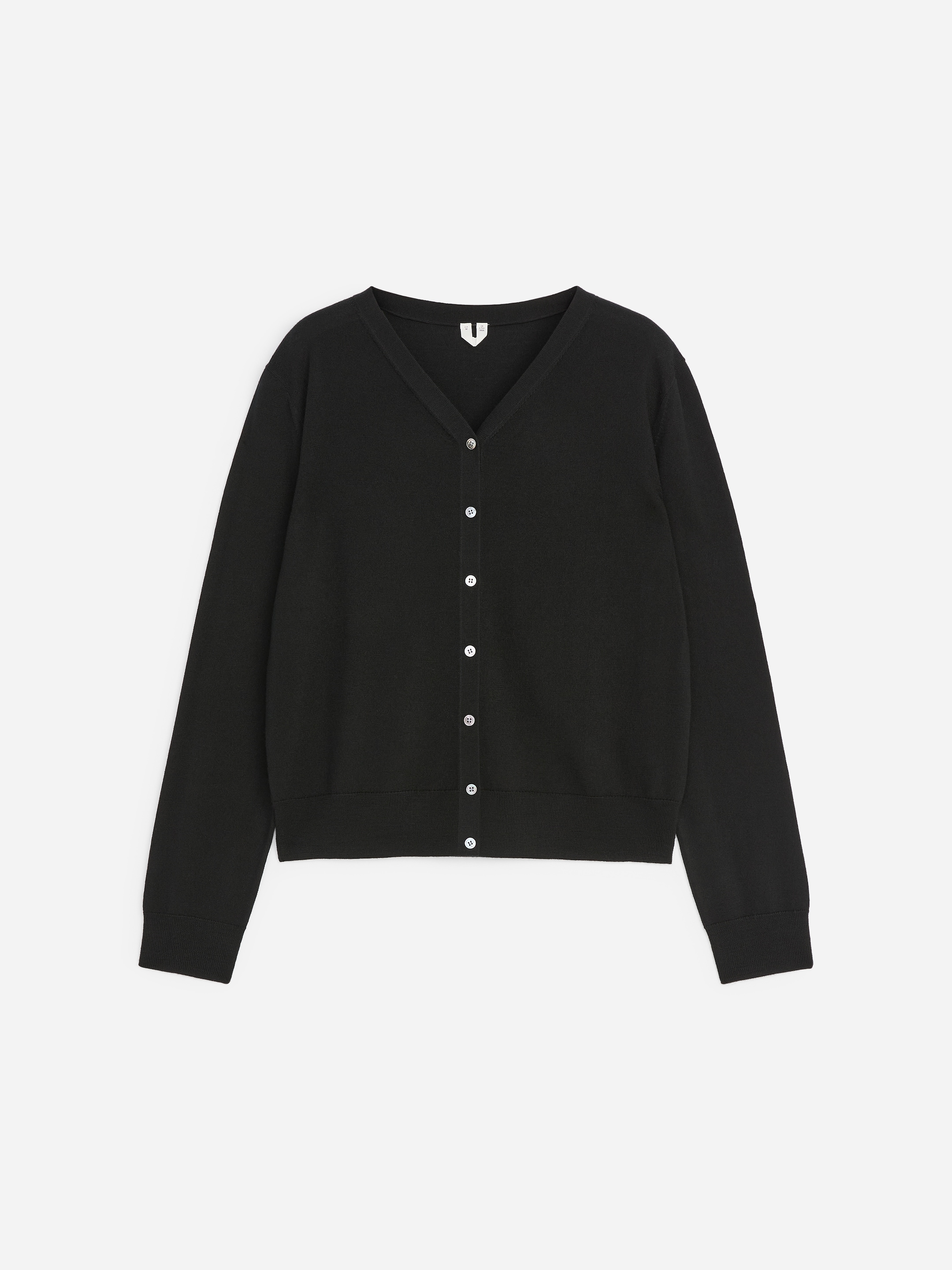 Cárdigan de lana merino - Negro - Corte estándar - Women - StillMedia/DescriptiveStillLife - 1