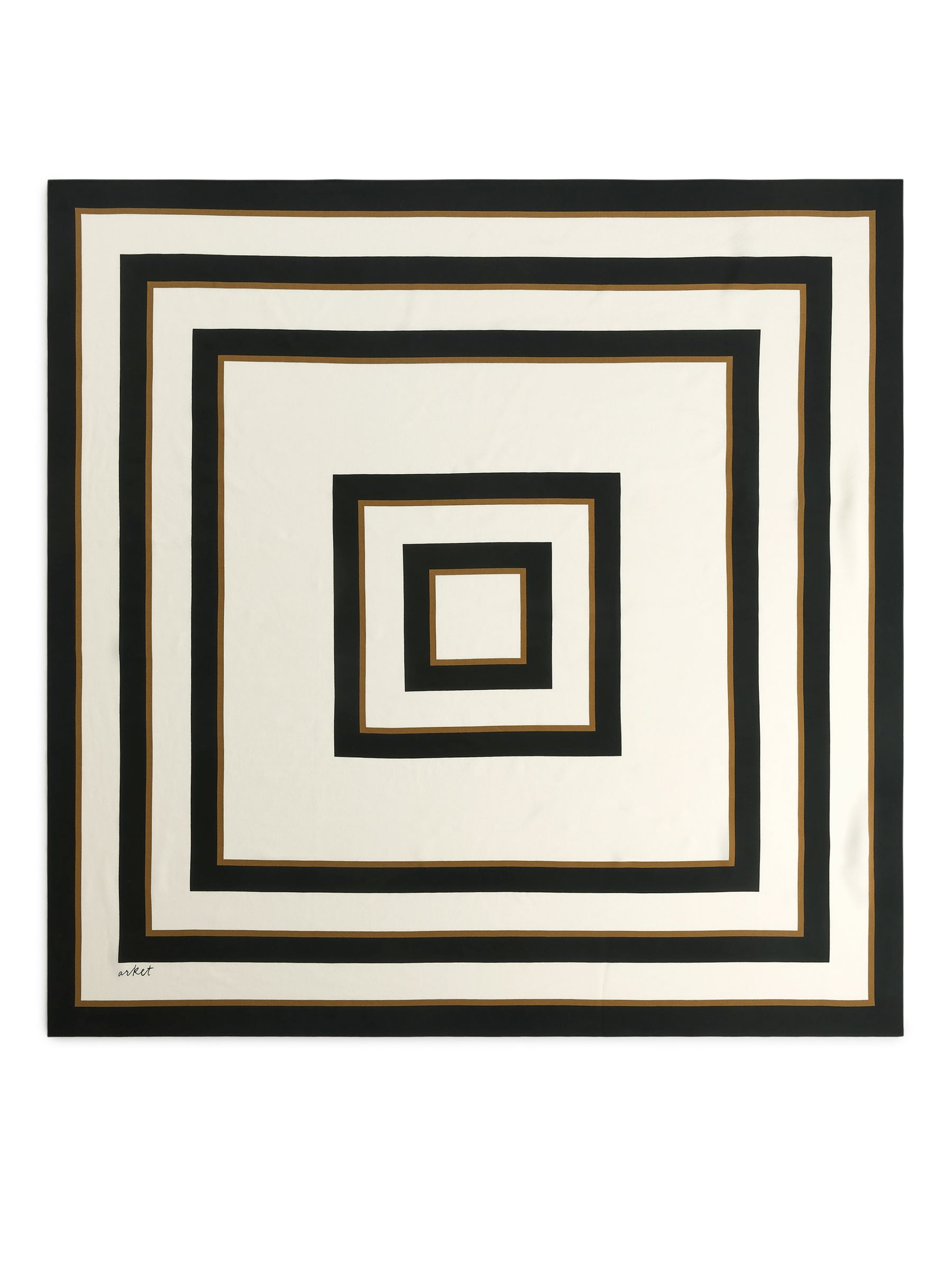 Bedrucktes Seidentuch - schwarz/braun/beige - Damen - StillMedia/DescriptiveStillLife - 3