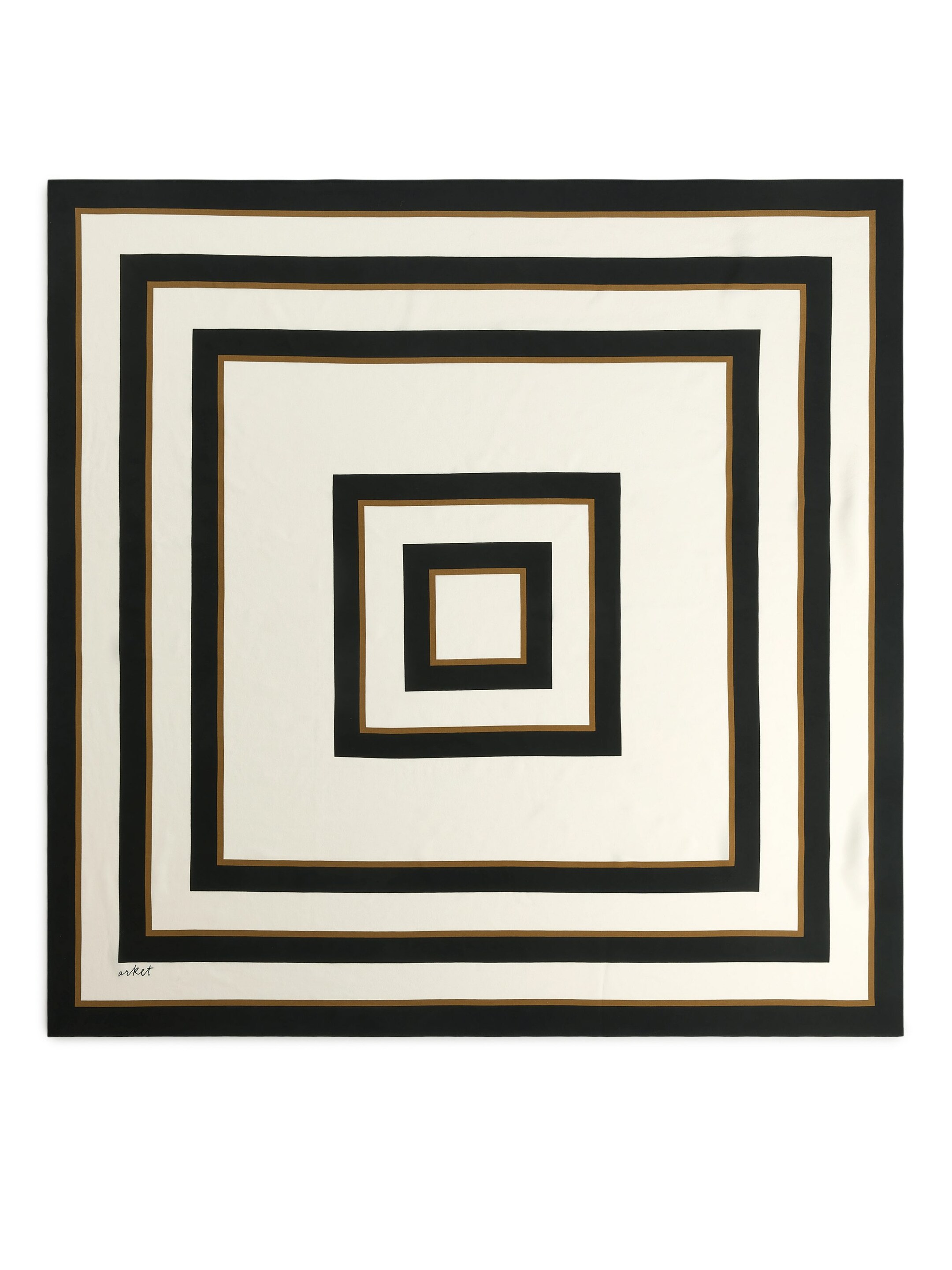 Agrandir l'image: Foulard en soie imprimé - Noir/Marron/Beige - FEMME | H&M FR 1