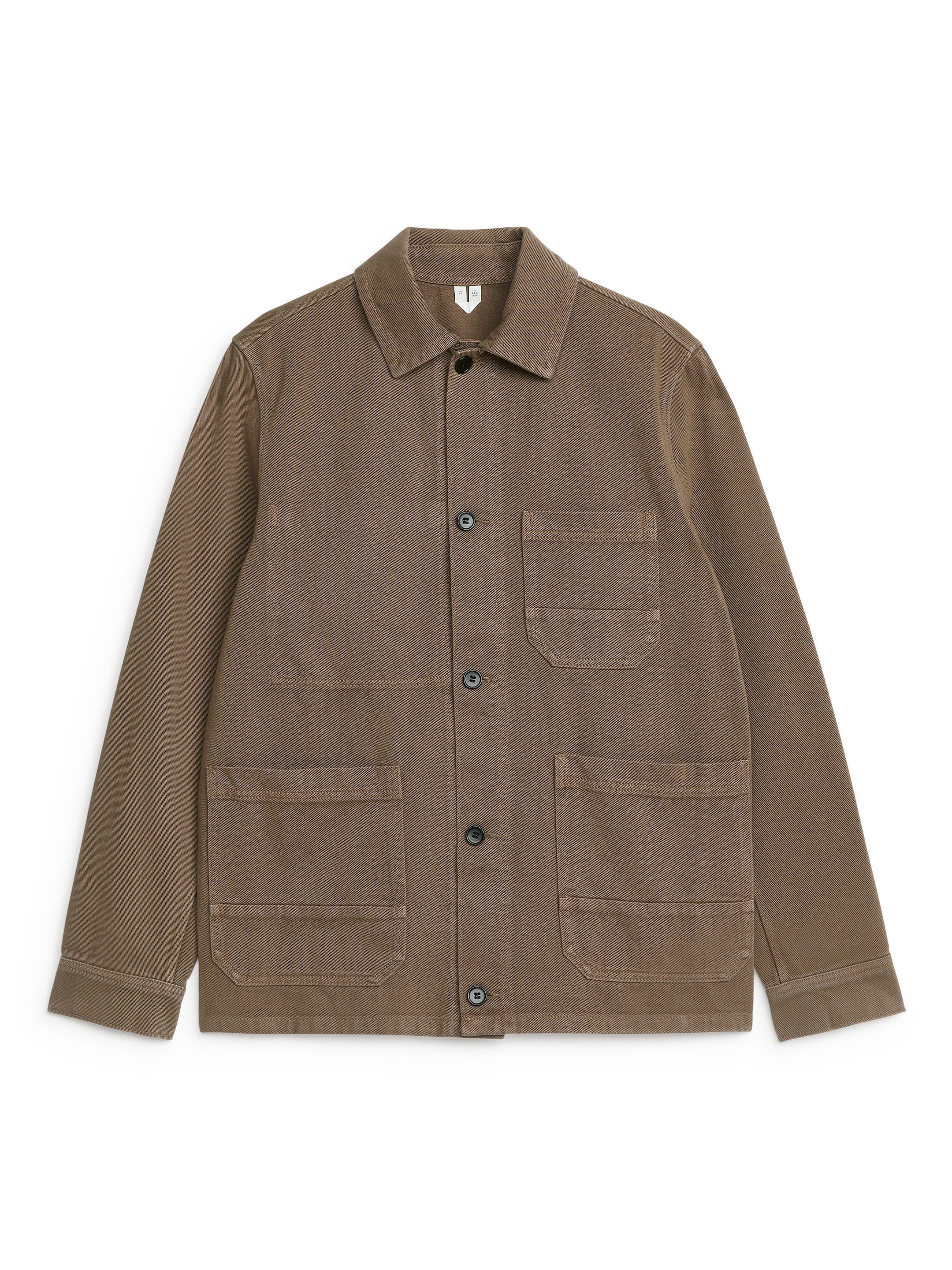 Overdyed-Overshirt aus Twill-#635D50-11356