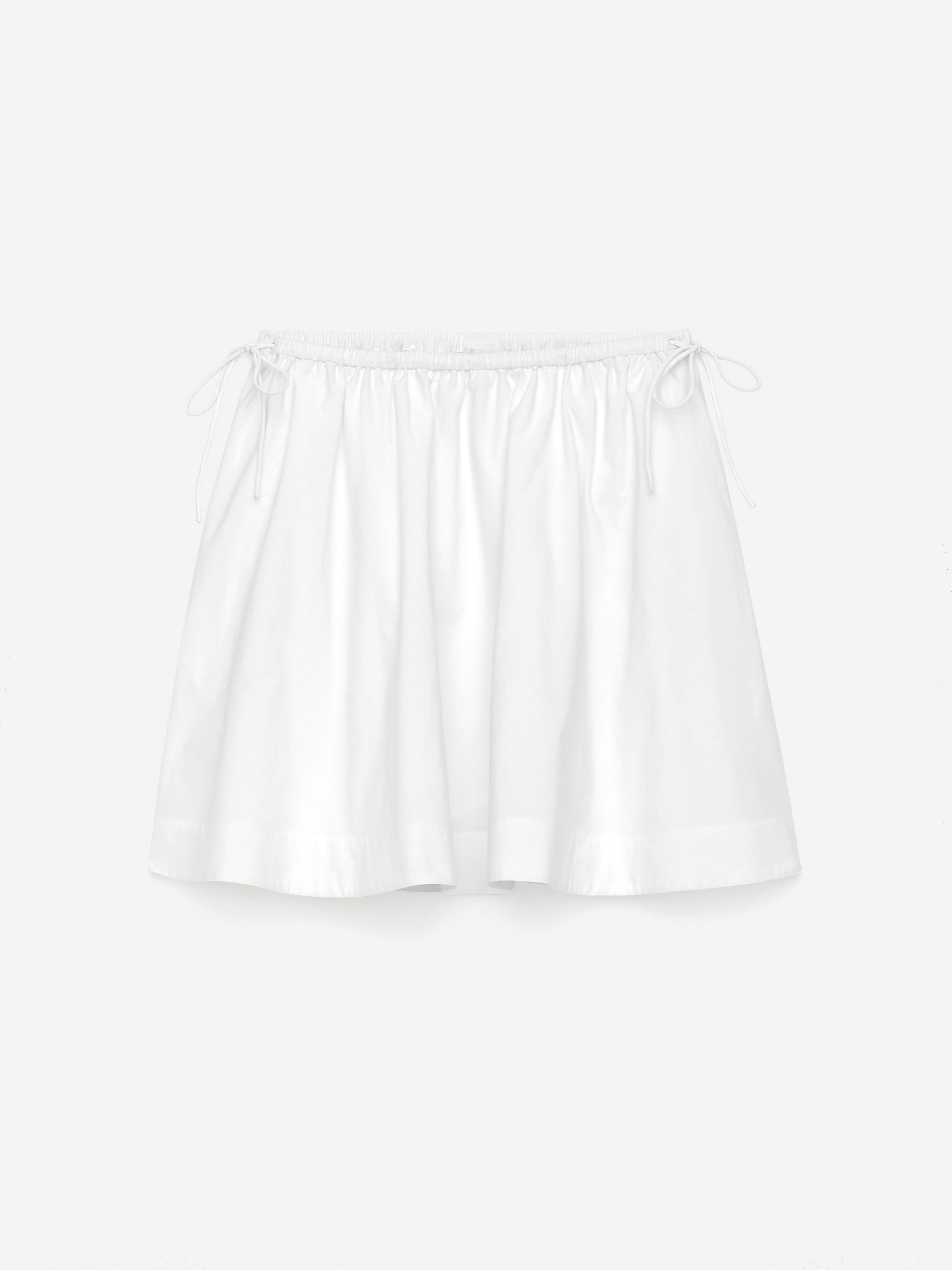 Mini Cotton Skirt-#FFFFFF-7203