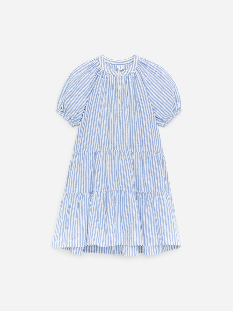ARKET Girls  Cotton Linen Dress Blue,  size 98