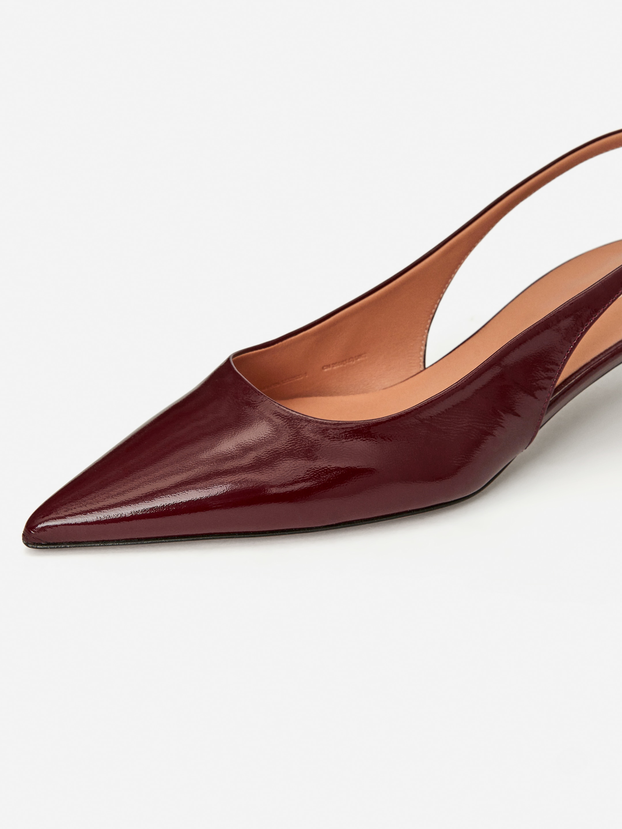 Slingback Leather Pumps - Burgundy - Women - StillMedia/DescriptiveDetail - 5