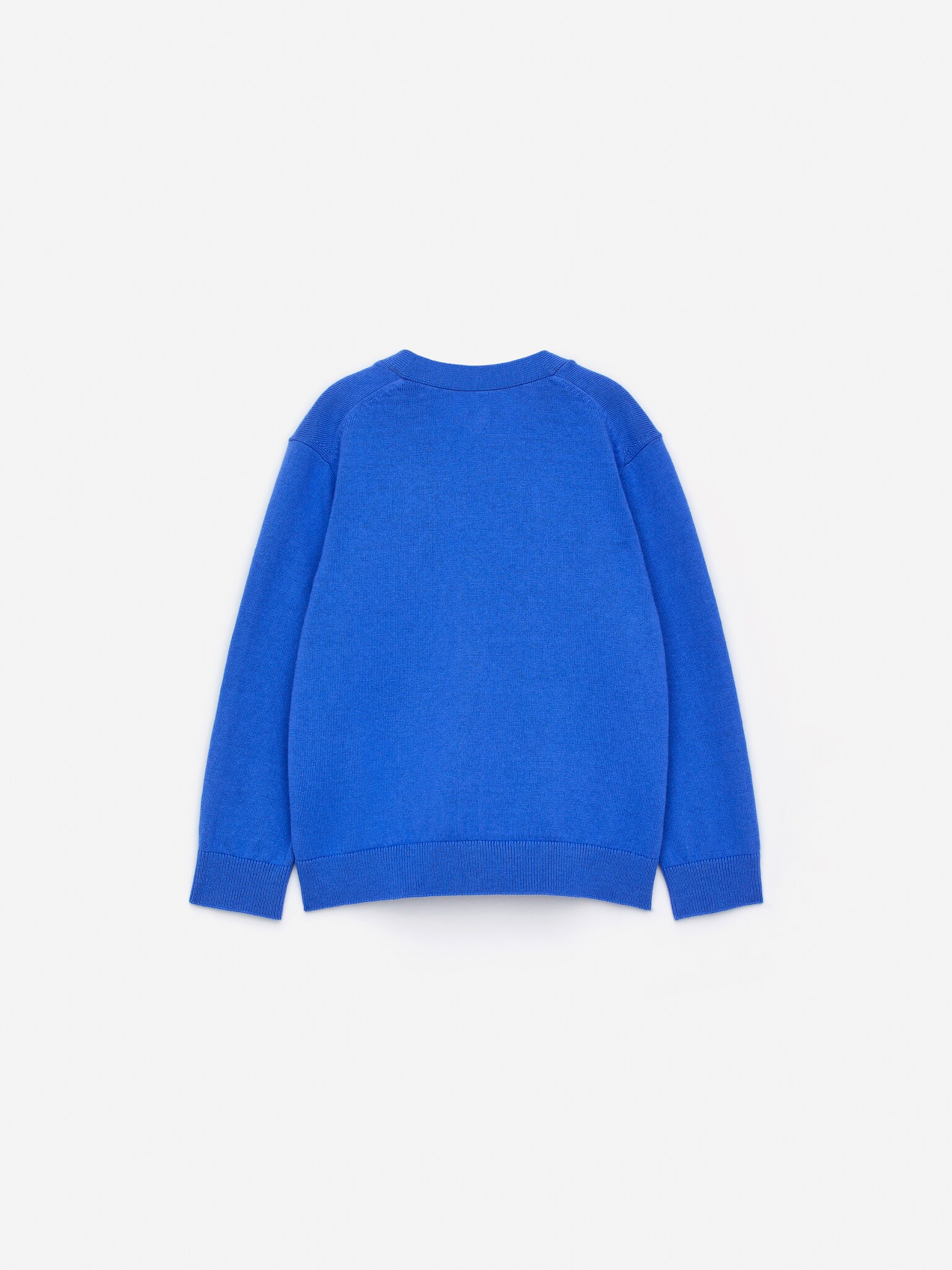 Cotton-Wool Cardigan - Blue/Dark Green - 3