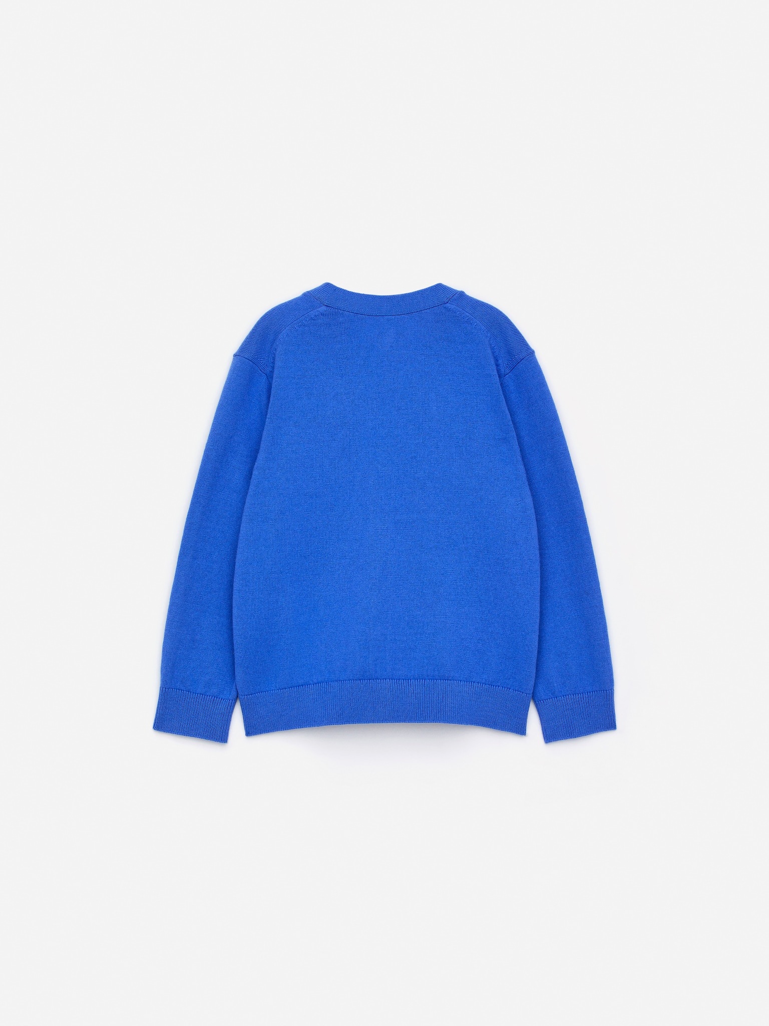 Cardigan en coton et laine - Bleu - 2