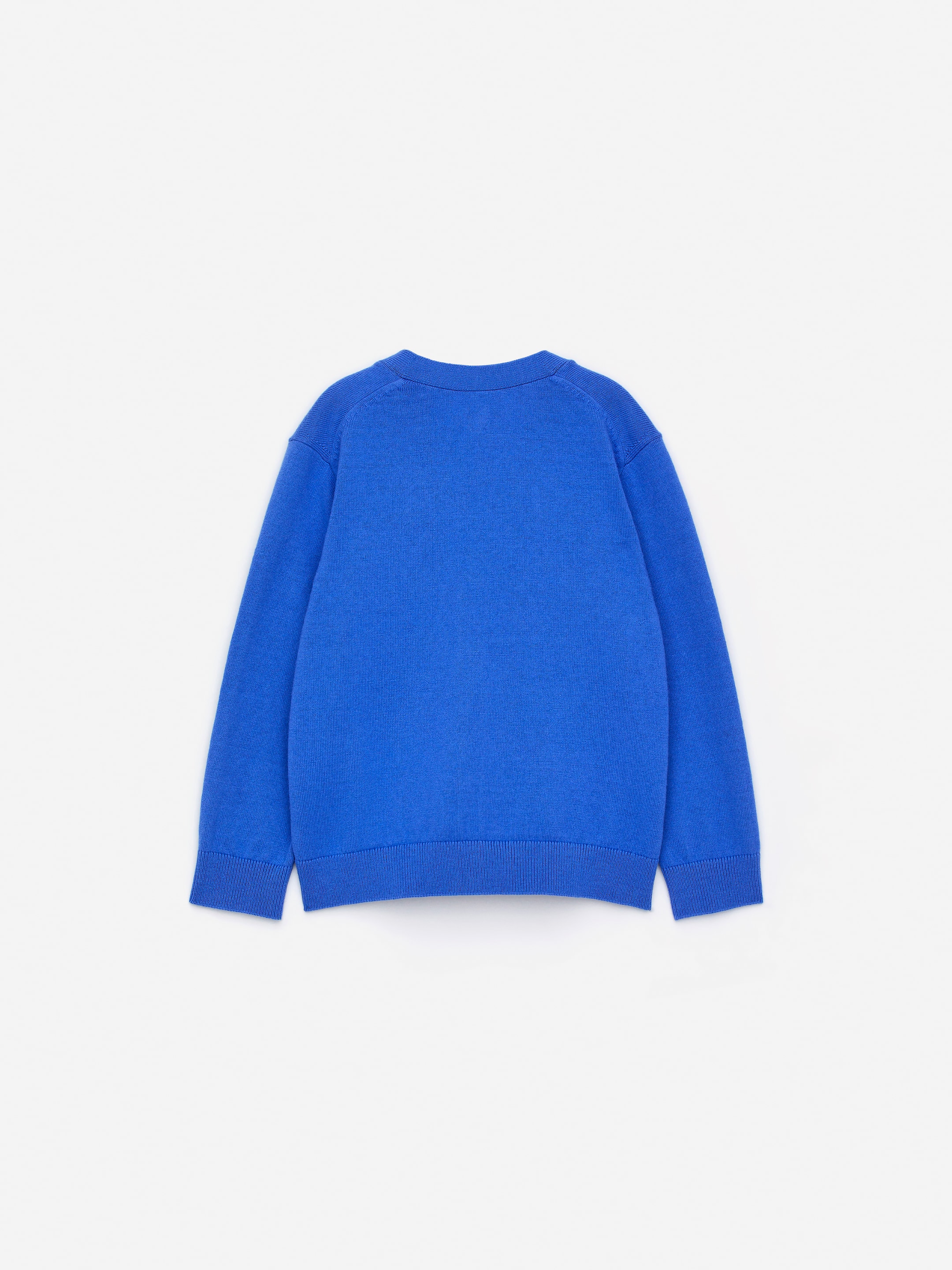 Cardigan i bomull och ull. - Blå - Regular fit - Children - StillMedia/DescriptiveStillLife - 2