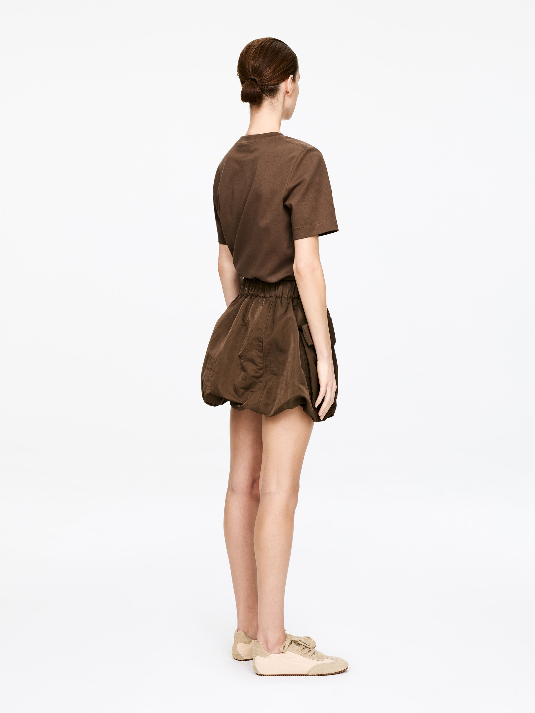 Minirock mit Bubble-Saum - Braun - Regular Fit - Damen - StillMedia/Lookbook - 4