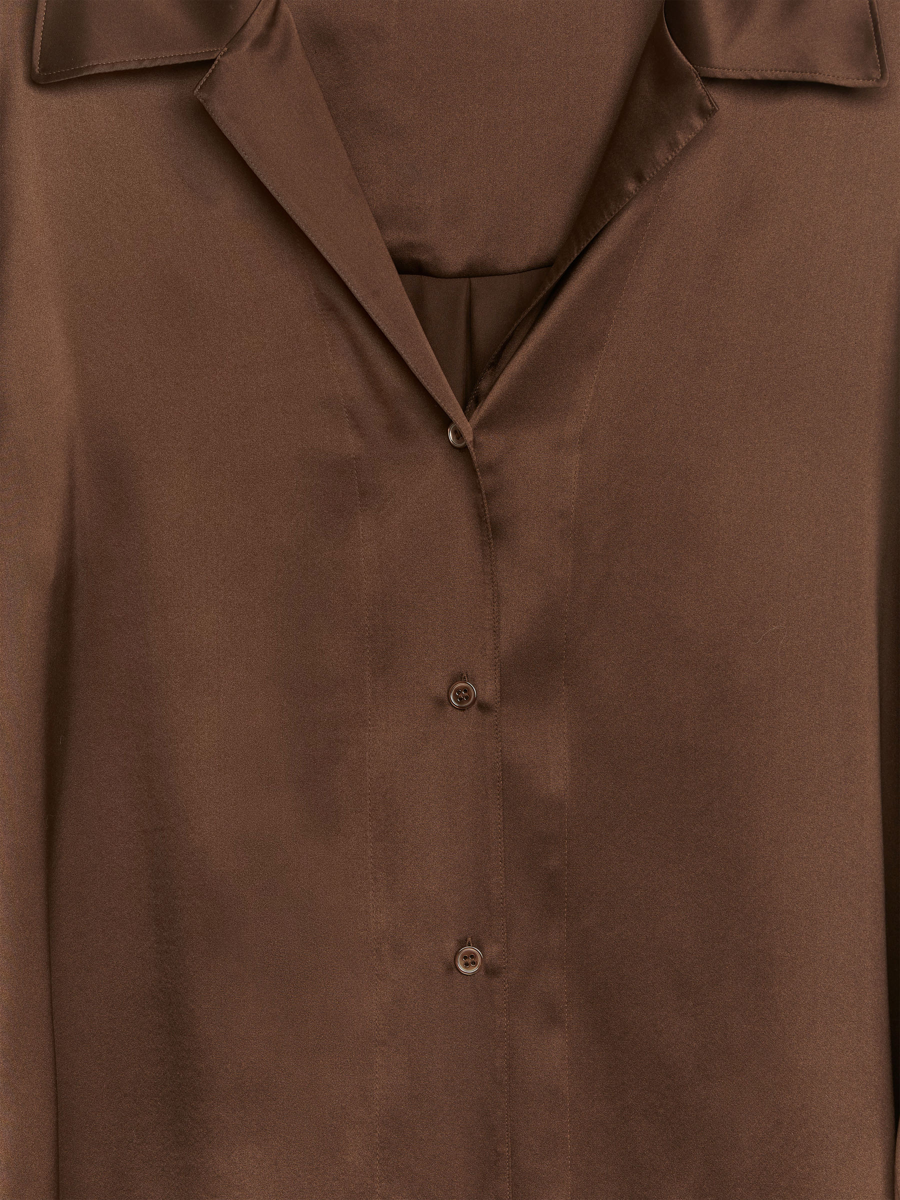 Legere Seidenbluse - Braun - Relaxed Fit - Damen - StillMedia/DescriptiveDetail - 2