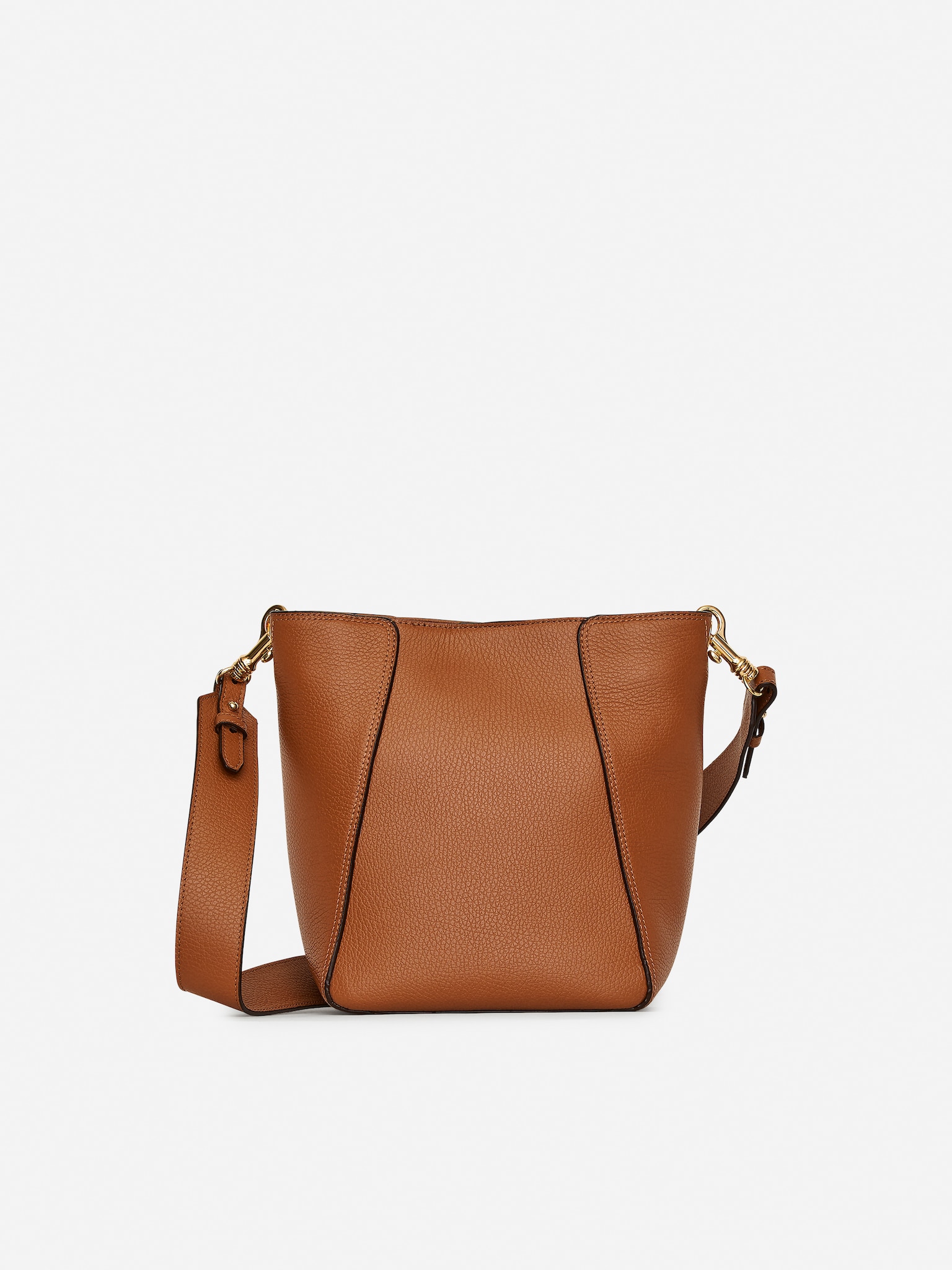 Mid-Size Leather Bag - Brown/Black