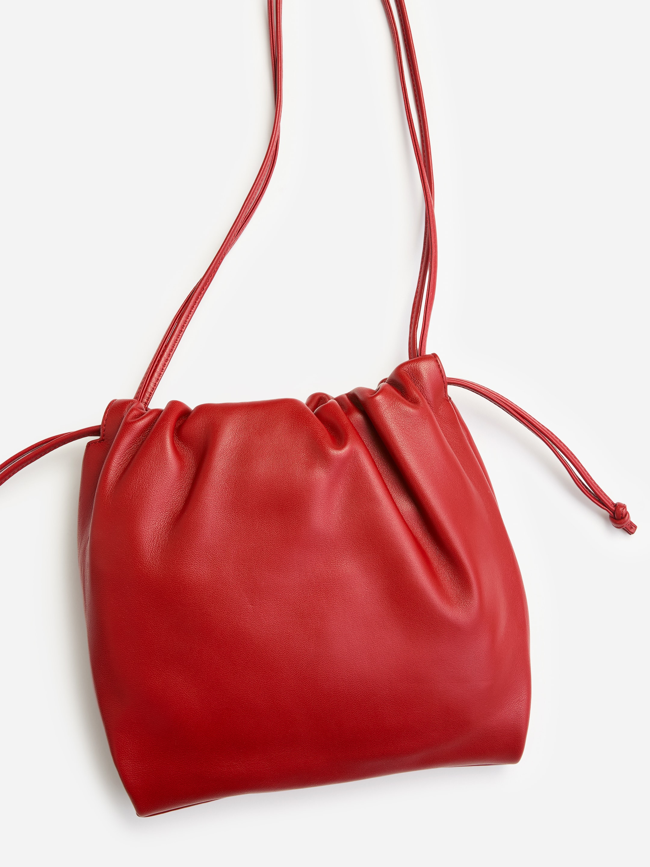Small gathered leather bag - Red - women - StillMedia/DescriptiveDetail - 2