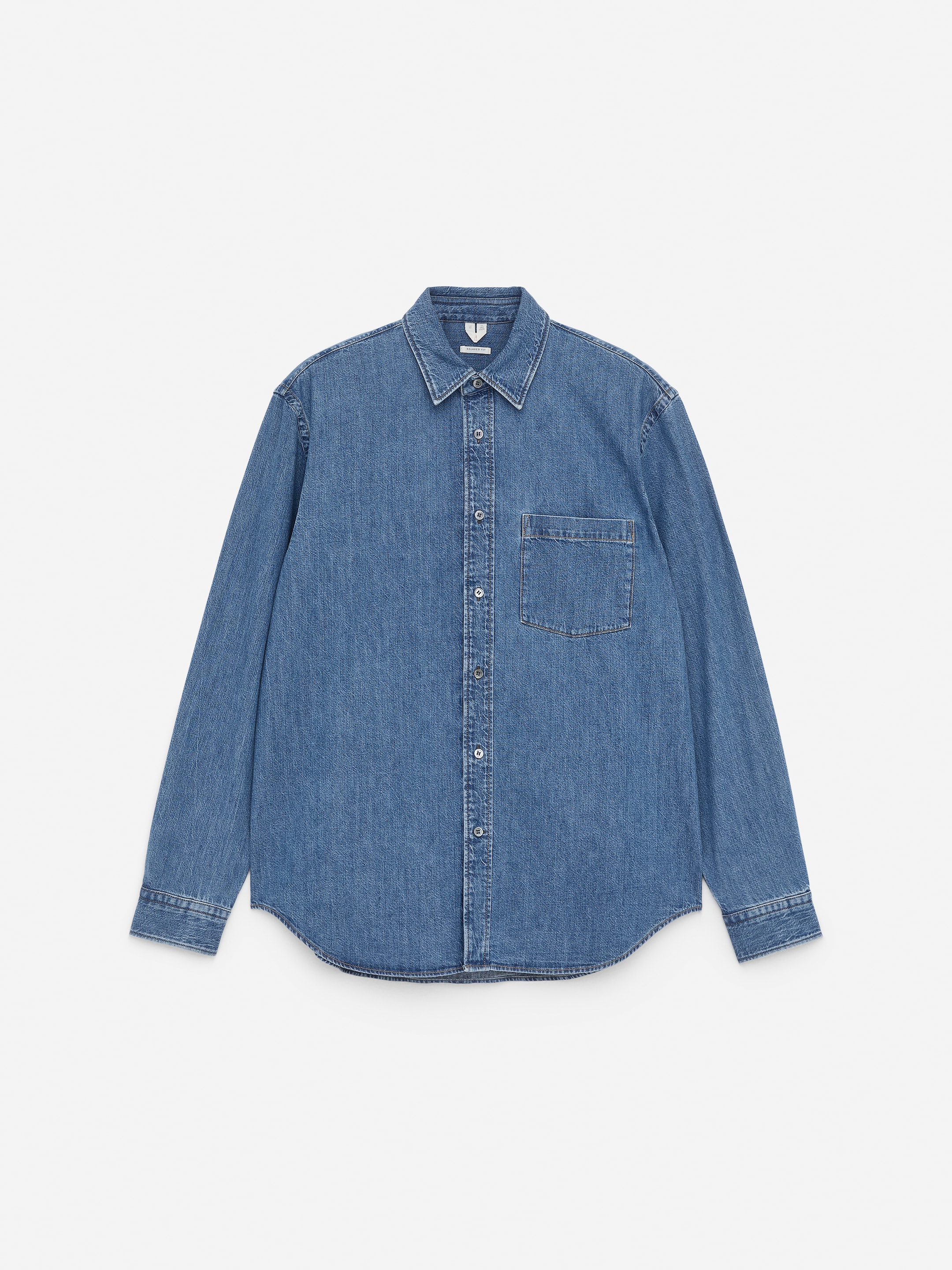Se større billede: Afslappet denimskjorte - Blå - HERRE | H&M DK 1
