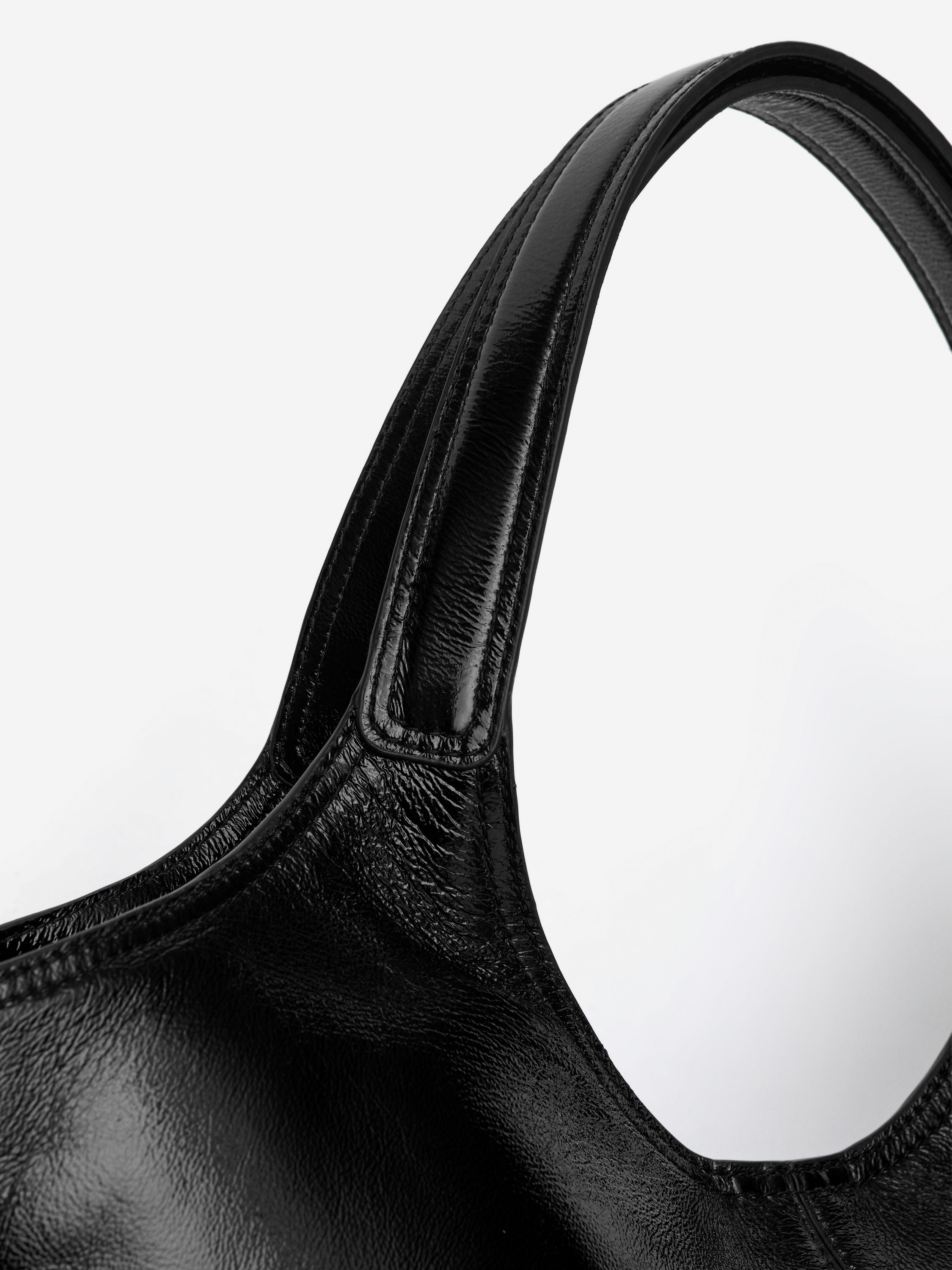 Patent Leather Tote Bag - Black - Women - StillMedia/DescriptiveDetail - 1