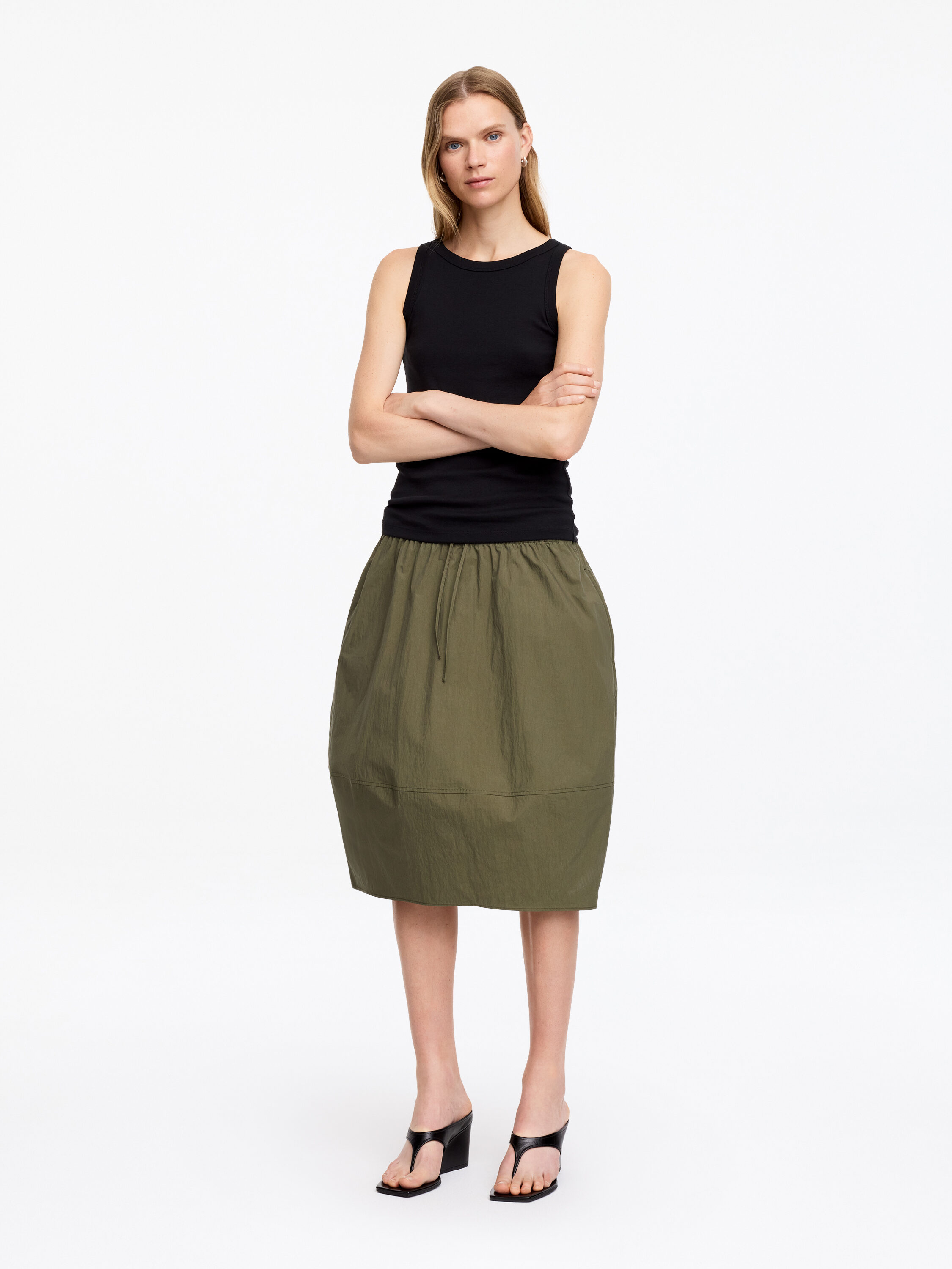 Cocoon Midi Skirt