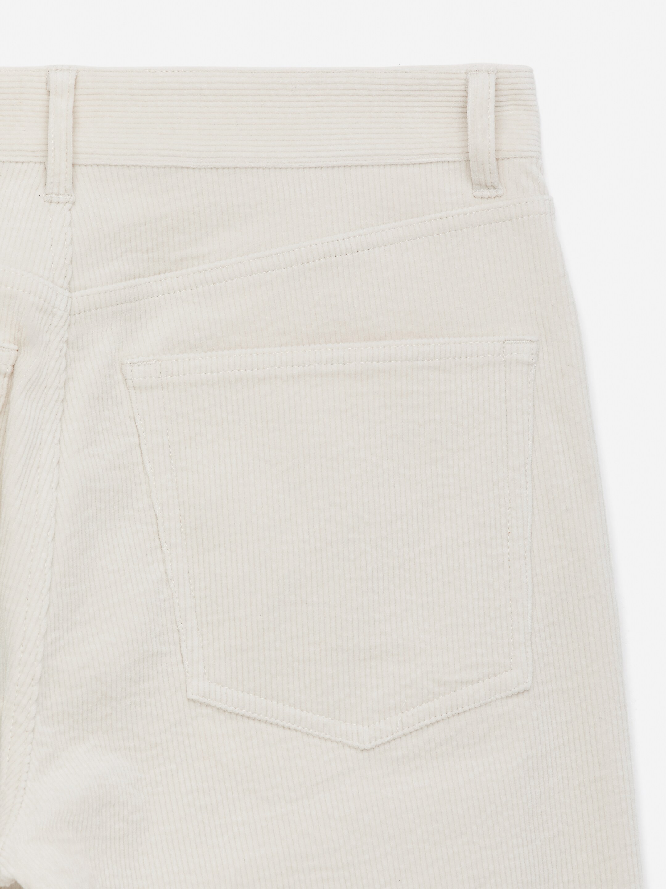 Vis større bilde: CORAL kordfløyelsjeans med vide ben - Offwhite - DAME | H&M NO 6