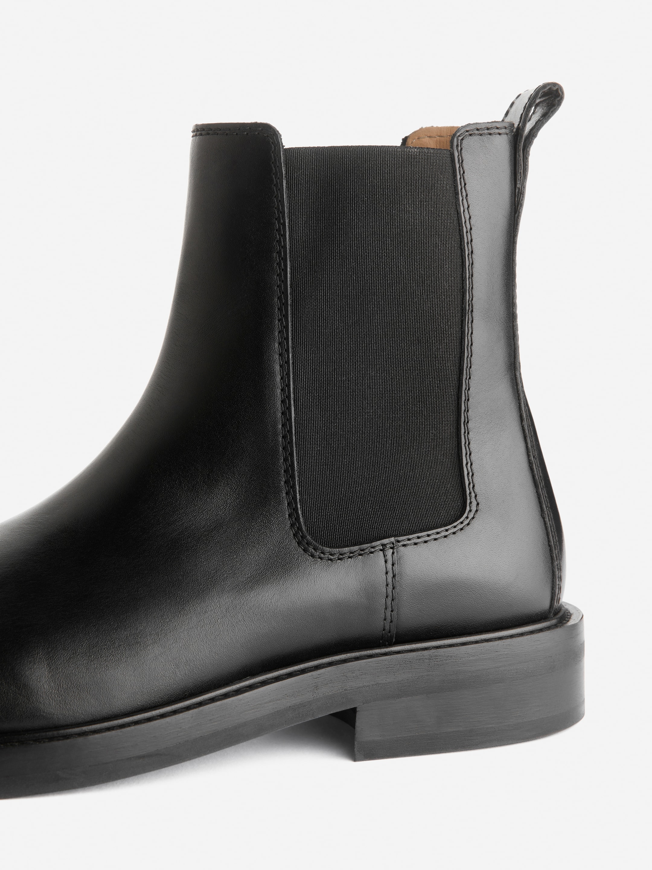 Agrandir l'image: Bottes Chelsea en cuir - Noir - HOMME | H&M CH 8