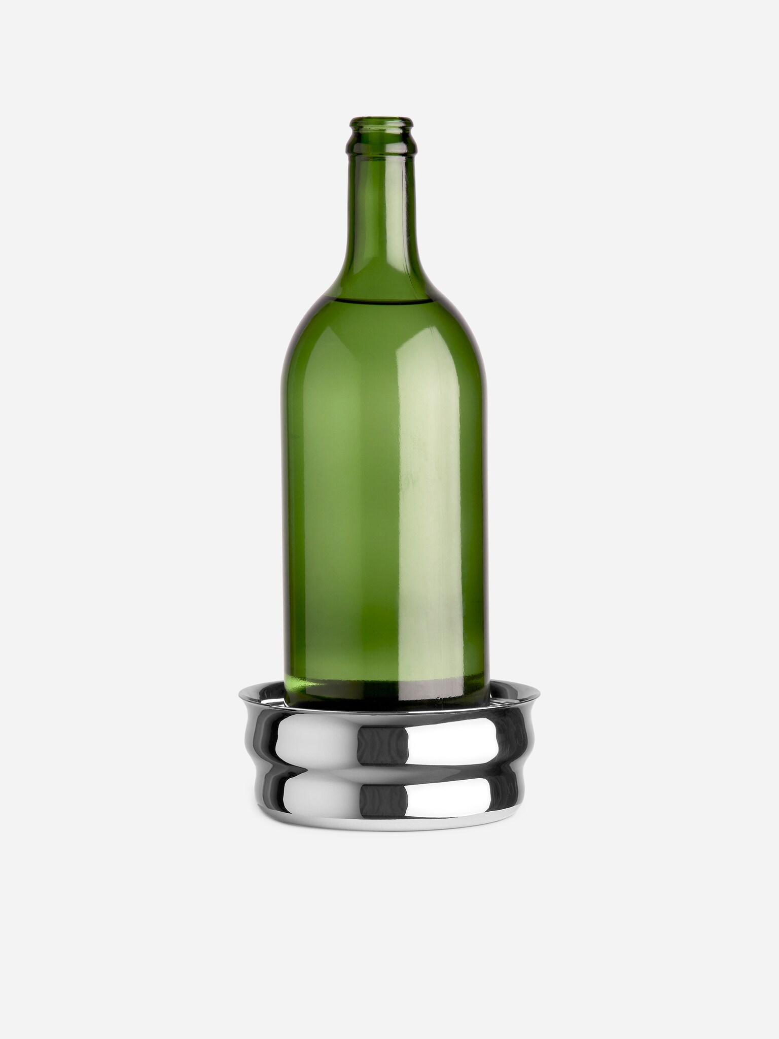 Stainless Steel Bottle Coaster - Silver - 2