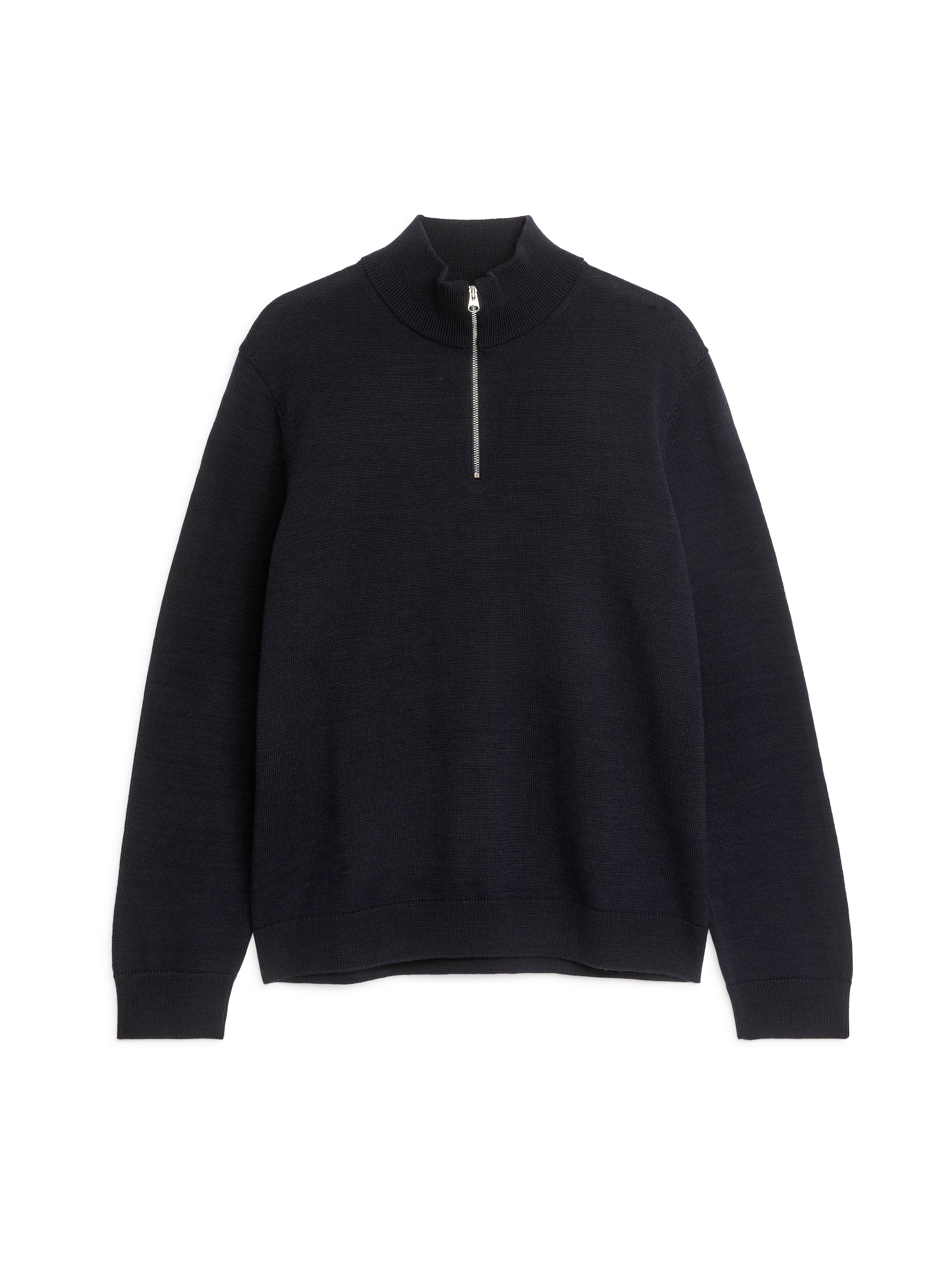 Ulltröja med dragkedja - Mörkblå - Regular fit - Men - StillMedia/DescriptiveStillLife - 1