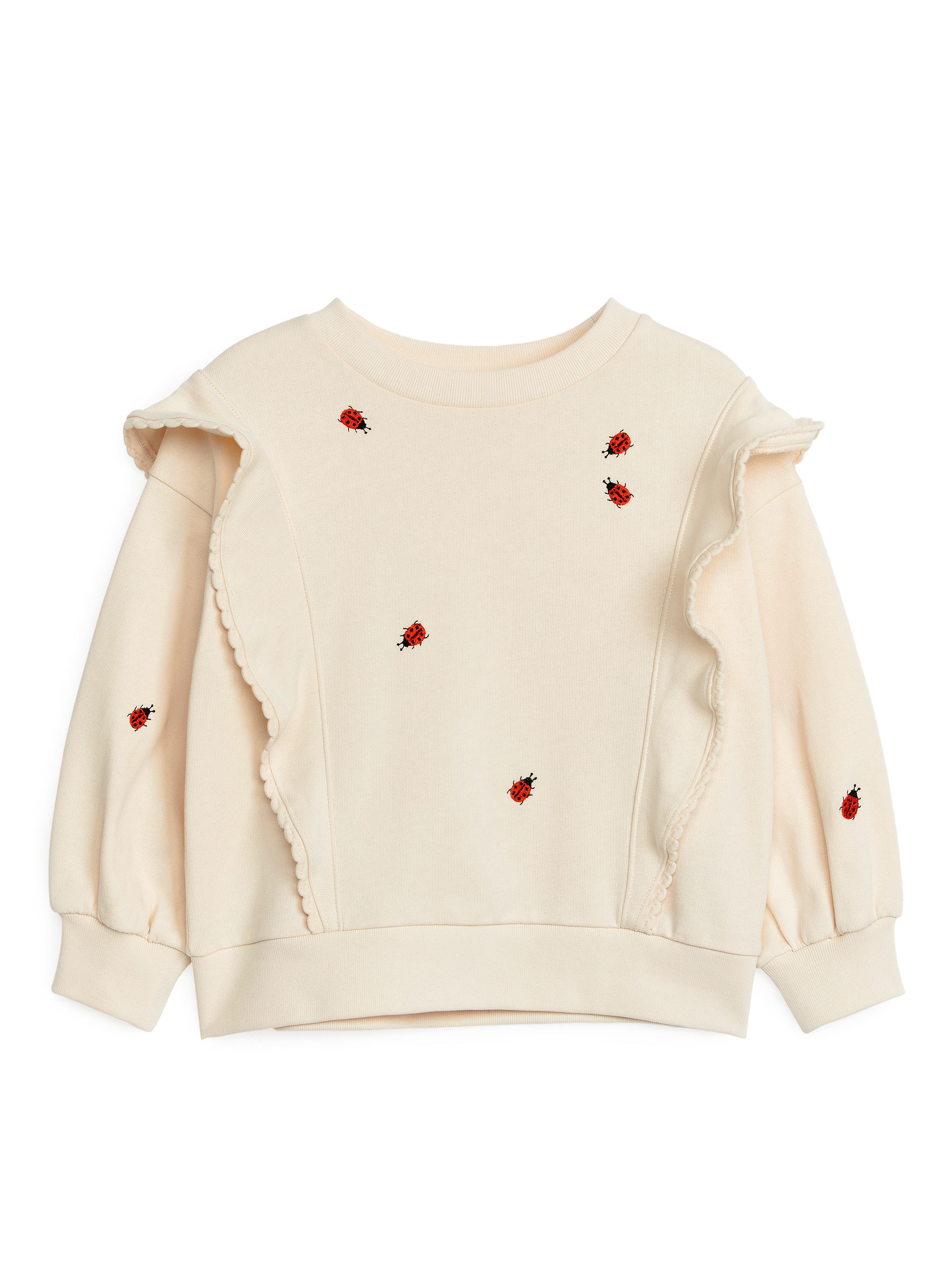 Baumwollsweatshirt mit Rüschen - Hafer - Loose Fit - Kinder - StillMedia/DescriptiveStillLife - 3