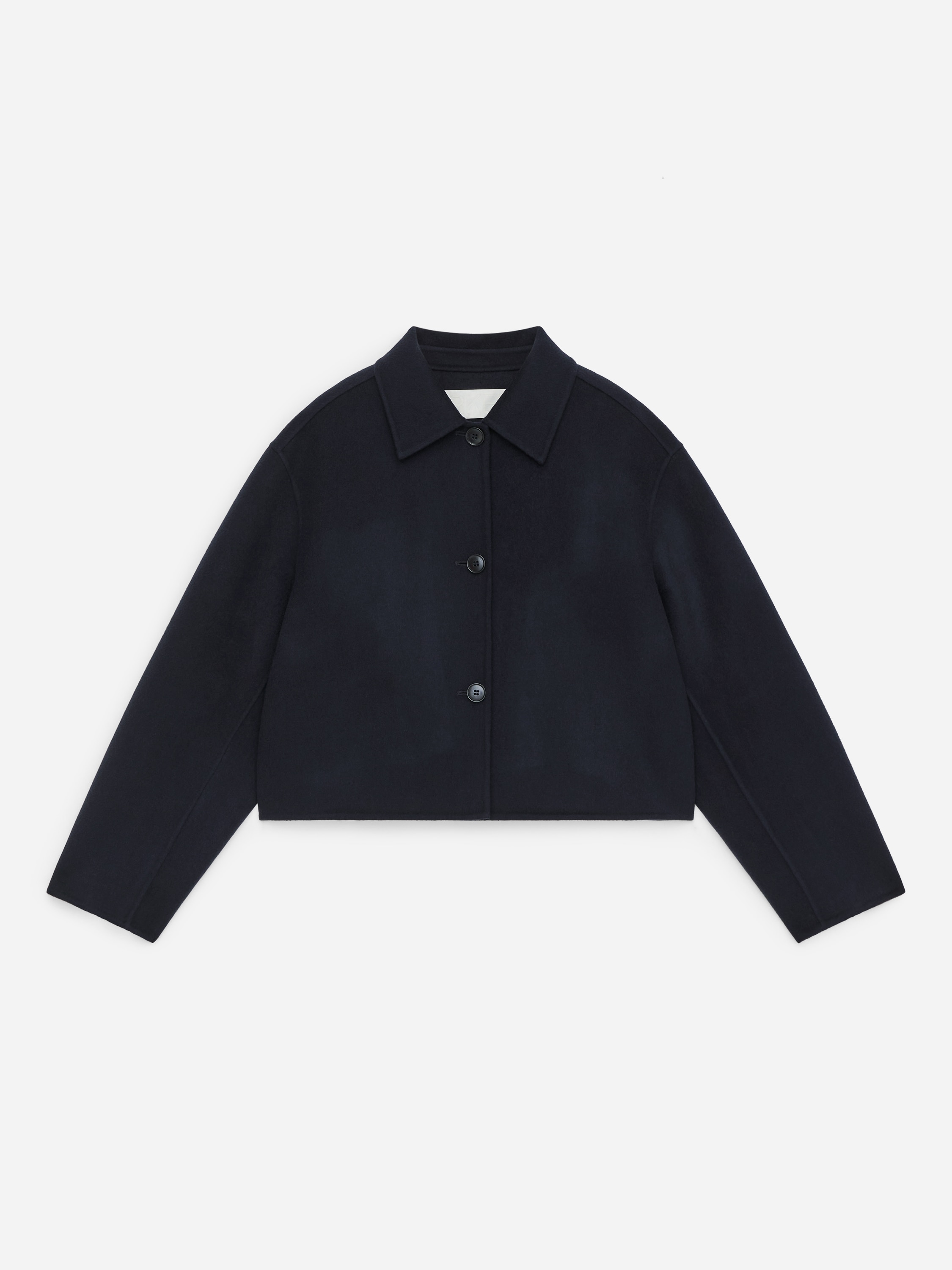 Doublé Wool-Blend Overshirt - Dark Blue/Dark Brown/Green