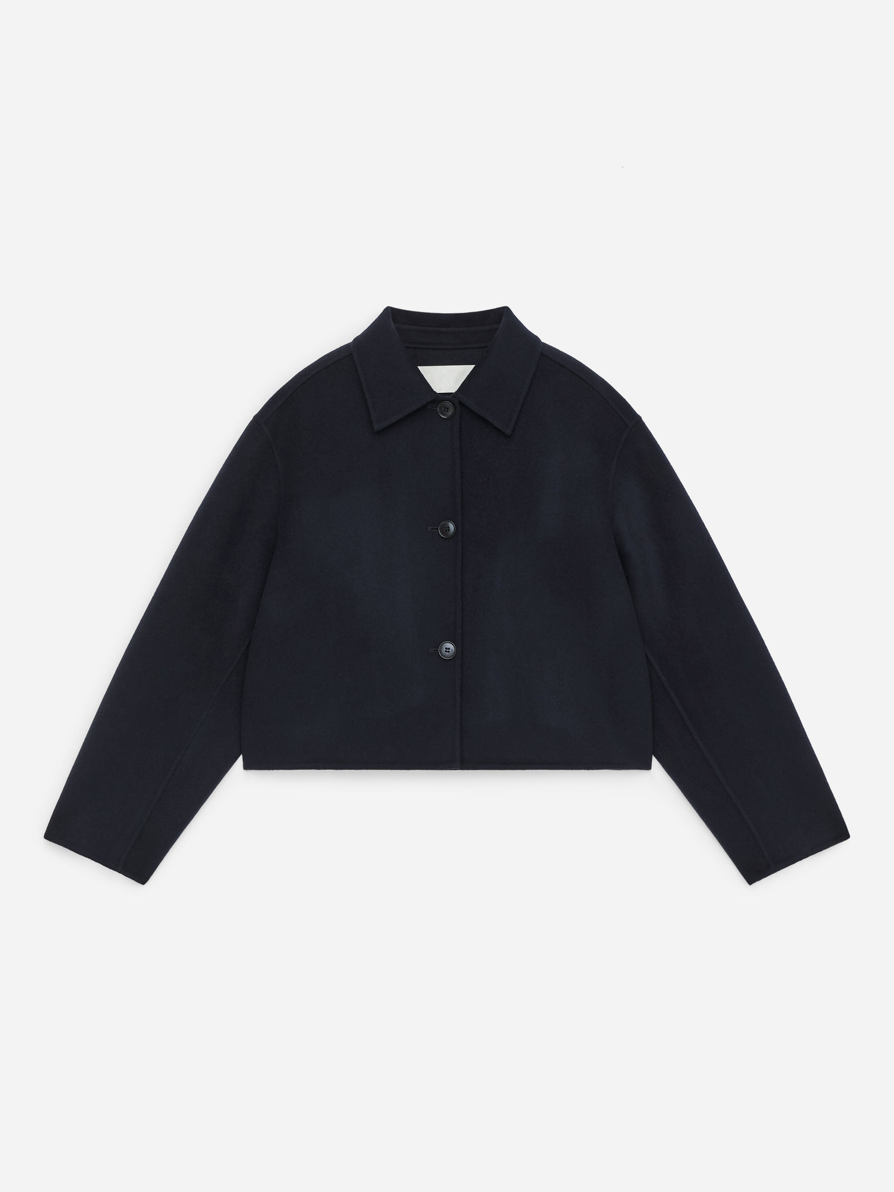 Doublé Wool-Blend Overshirt-Blue-17871