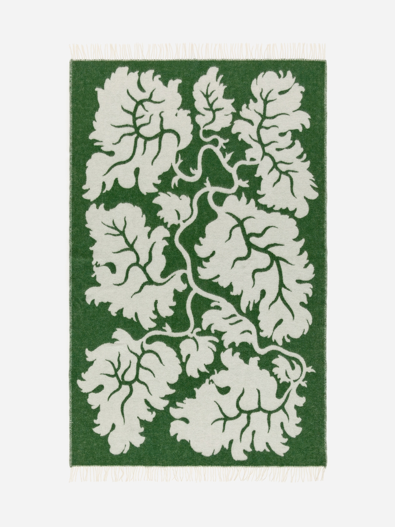 Manta de lana Klippan - Blanco roto/verde - HOME | H&M ES