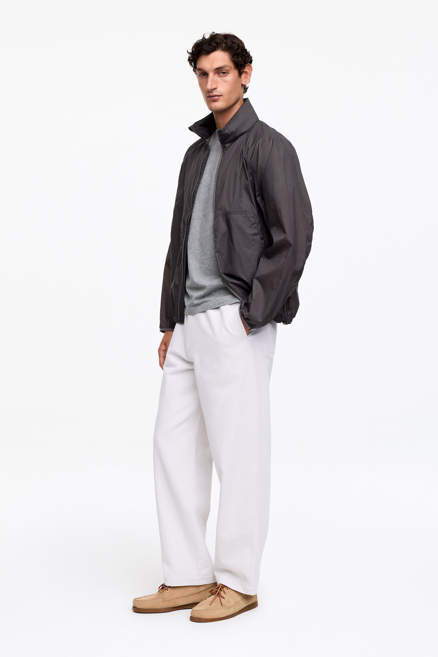 T-shirt con vestibilità regolare da 170 GSM - Grigio mélange/Blu polvere/Bianco/Nero/Blu scuro - 4