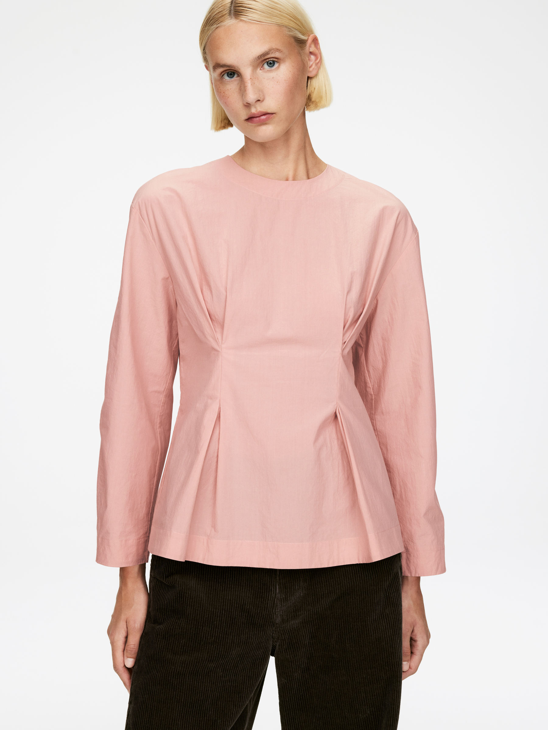 Peplum Top - Dusty Pink - Regular fit - Women - StillMedia/Lookbook - 5