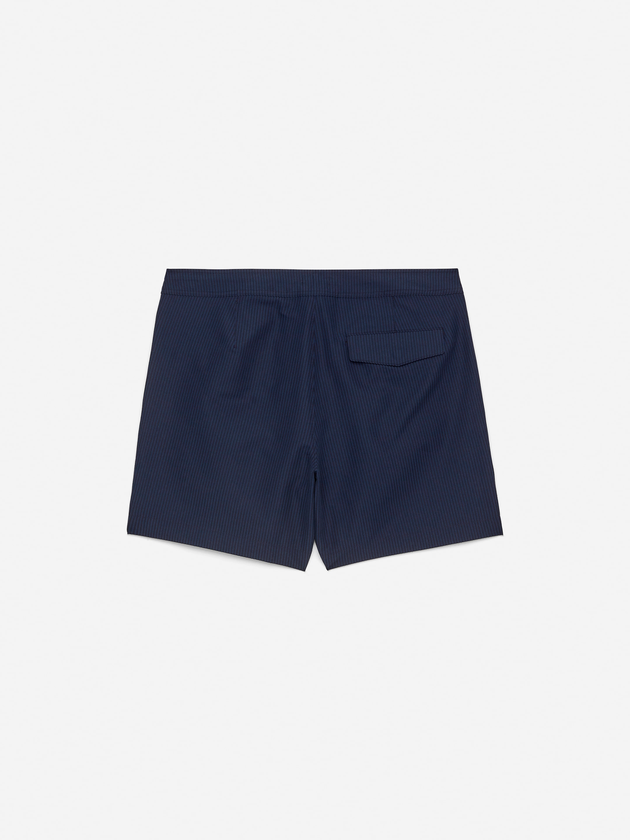 Seersucker Swim Shorts - Dark Blue - Regular fit - Men - StillMedia/DescriptiveStillLife - 1