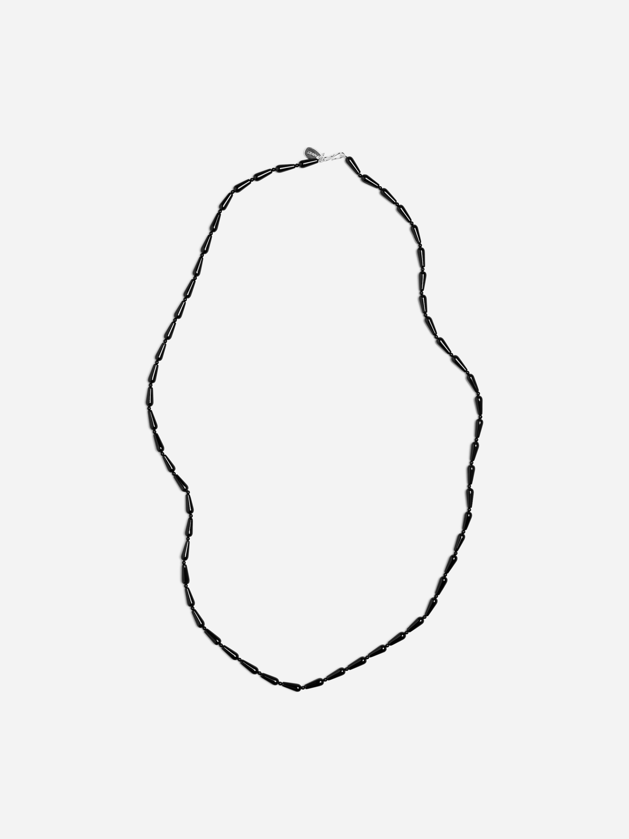 Beaded necklace-Black-20807