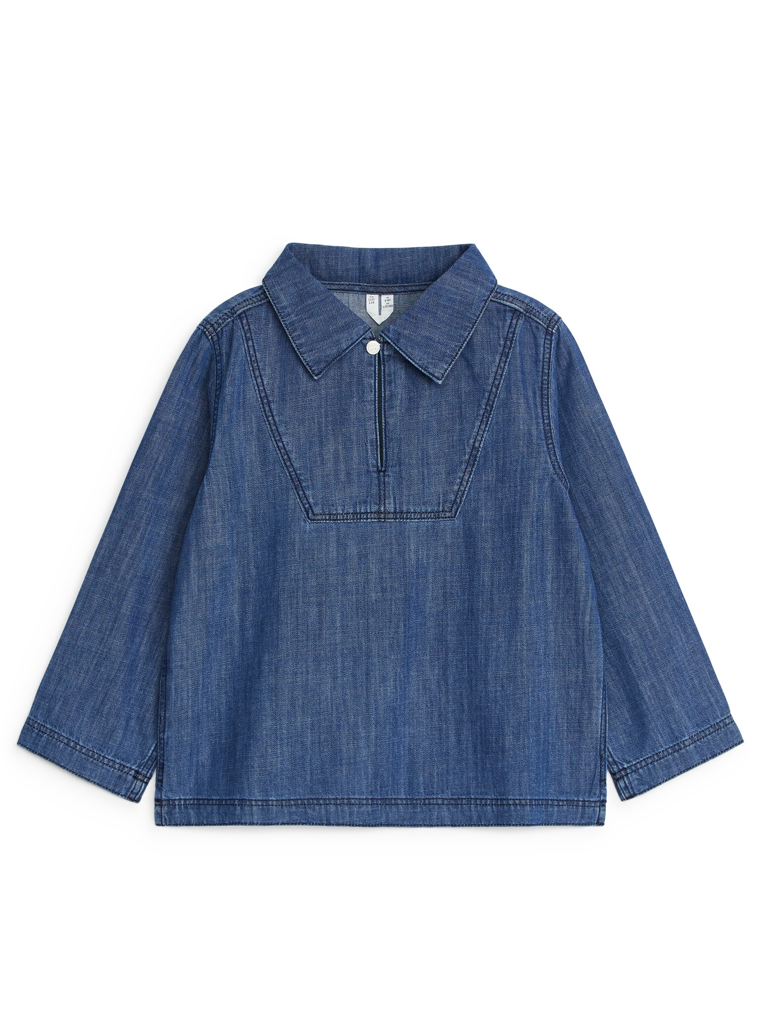 Popover-Hemd - Mittelblau