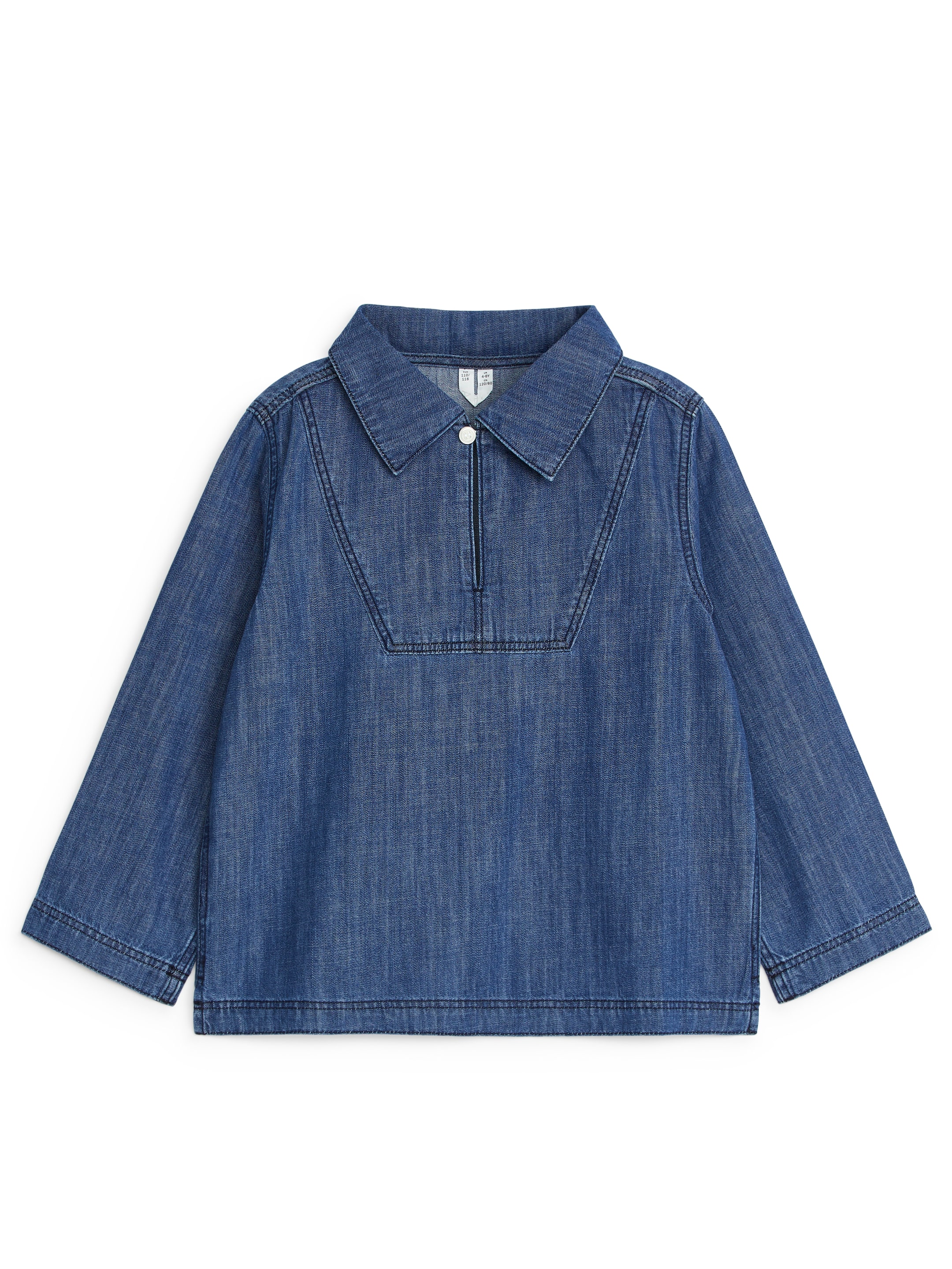 Popover-skjorta - Mellanblå - Regular fit - Children - StillMedia/DescriptiveStillLife - 3