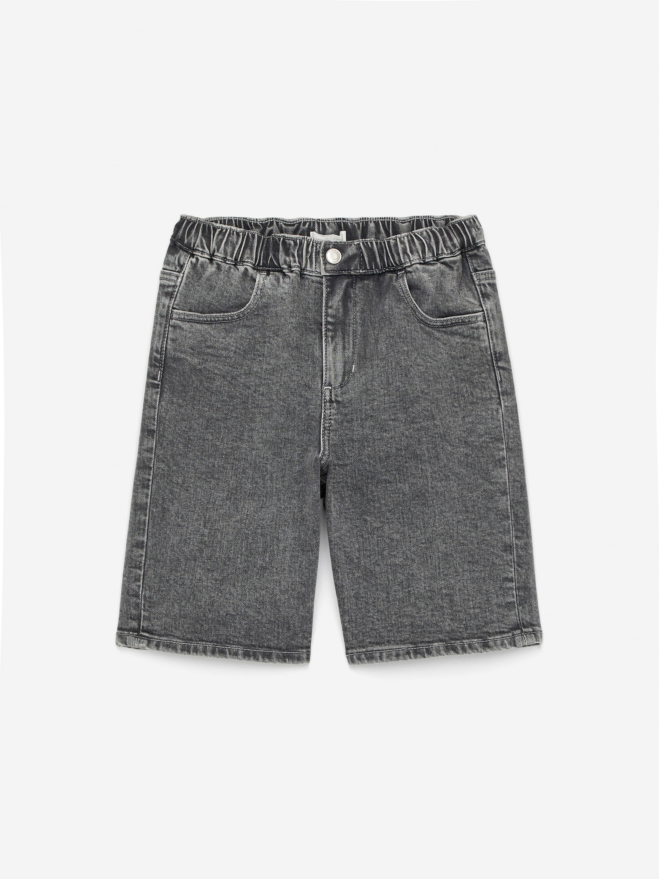 Denim Shorts - Grey - Relaxed fit - Children - StillMedia/DescriptiveStillLife - 3