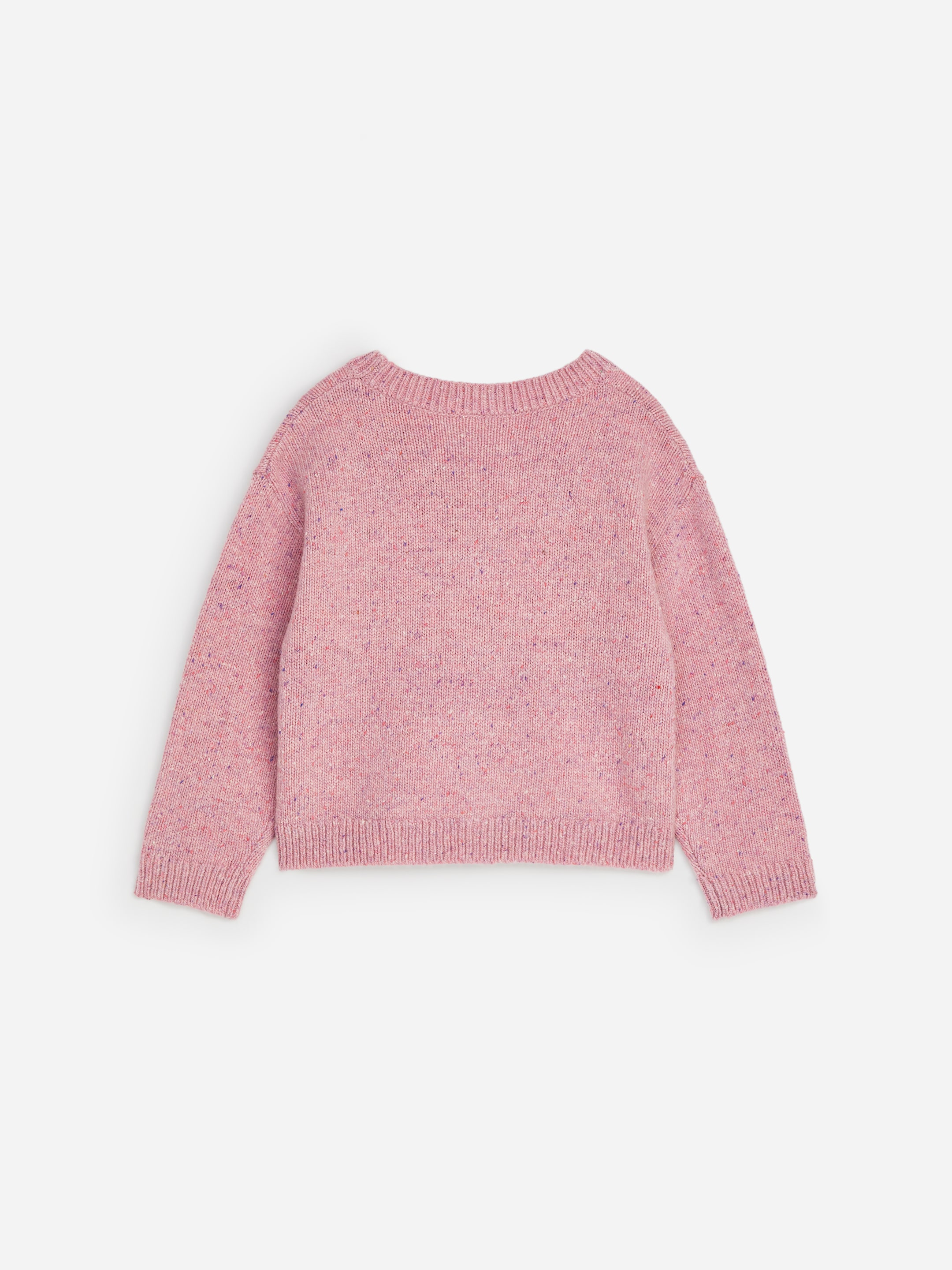 Knitted V-Neck Cardigan - Pink - Regular fit - children - StillMedia/DescriptiveStillLife - 2