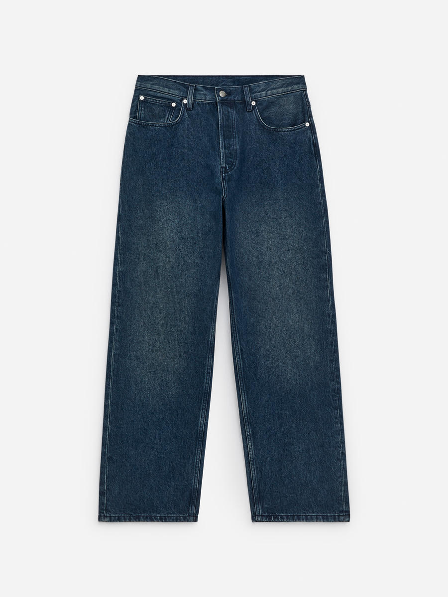 ARKET Men's  Mist Wide Jeans Blue,  size 28/32