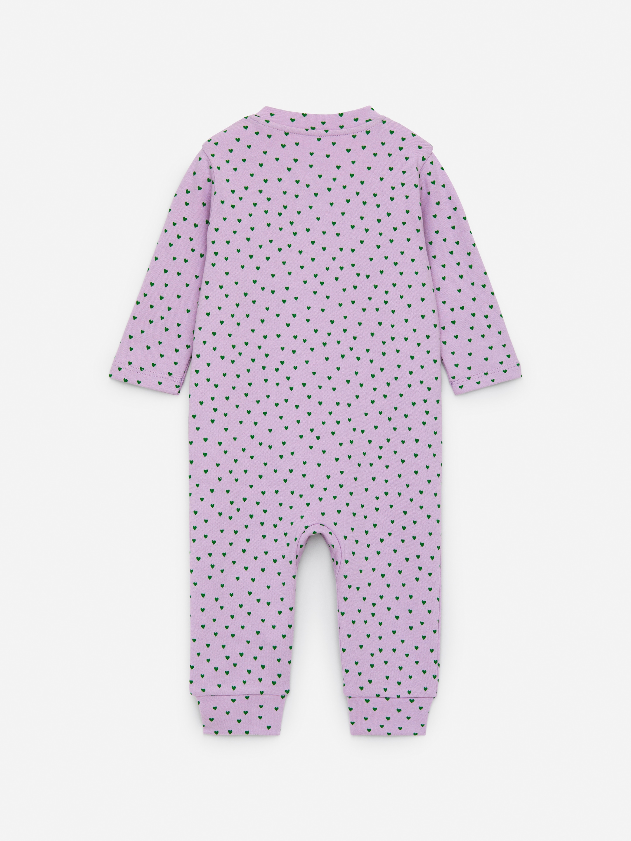 Pyjamas - Lila/gröna hjärtan - Regular fit - Children - StillMedia/DescriptiveStillLife - 2