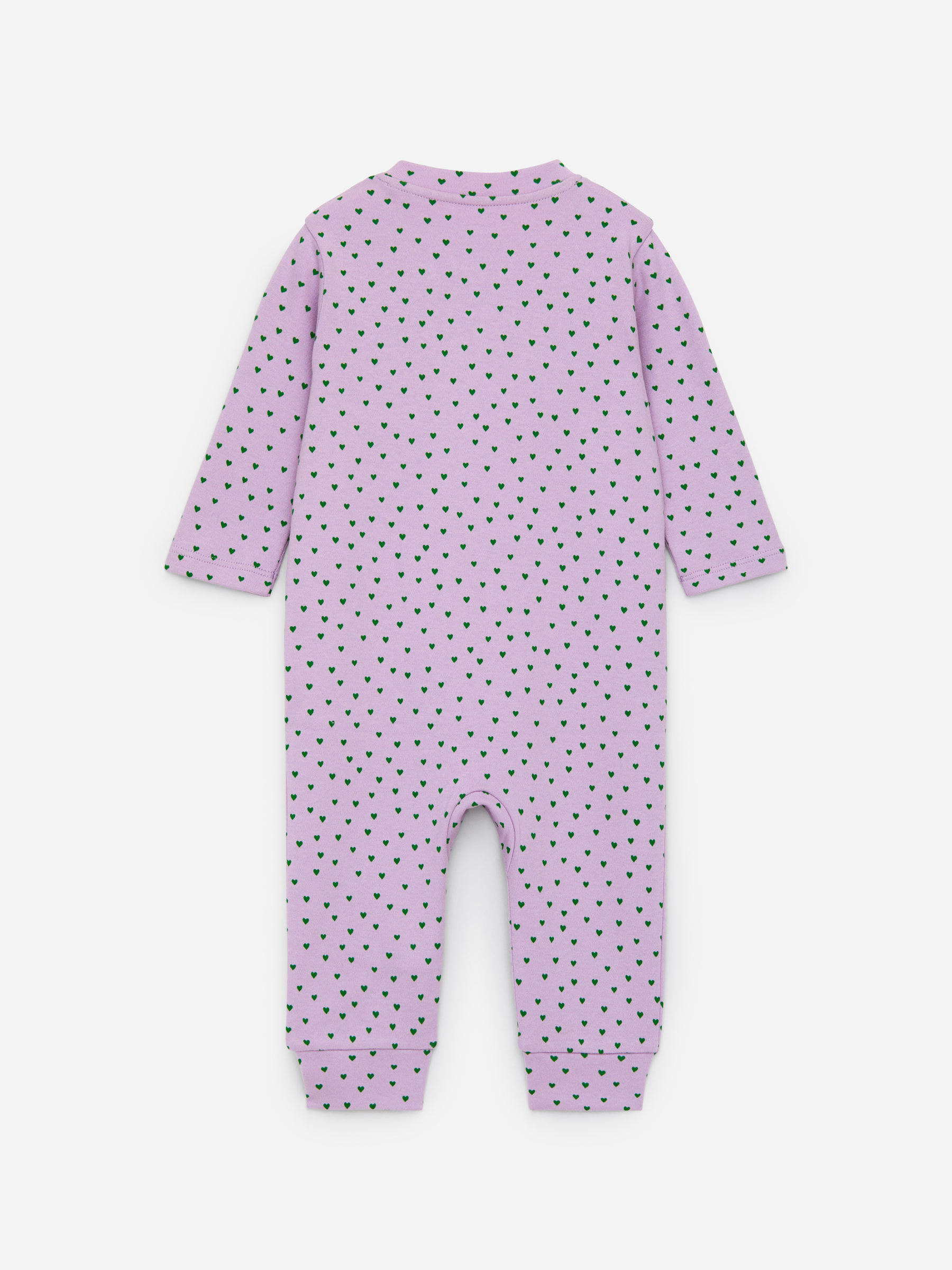 All-In-One Pyjama - Lilac/Green Hearts - Regular fit - Children - StillMedia/DescriptiveStillLife - 2