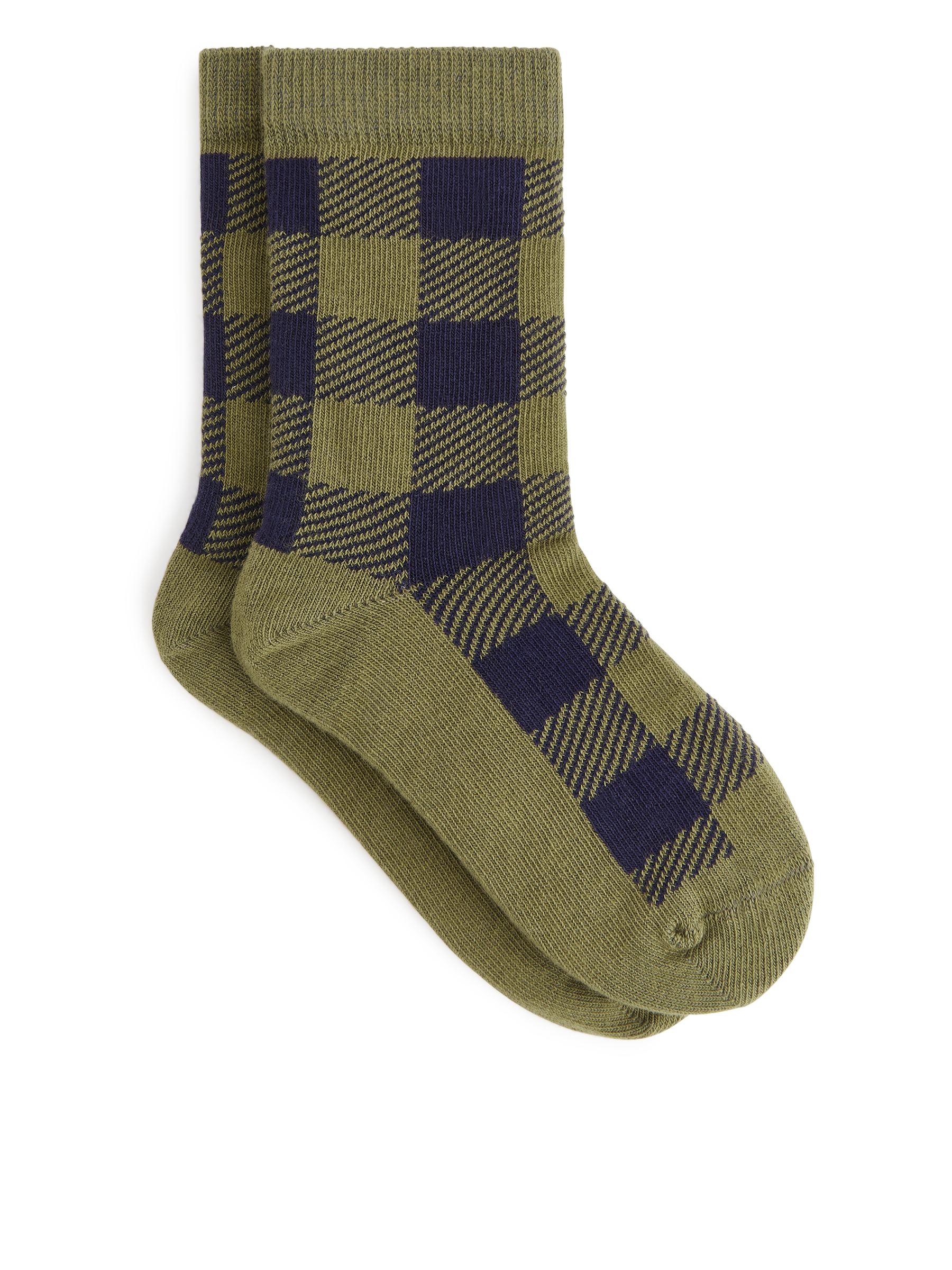 Jacquard-Socken, 2er-Pack - Khaki/dunkelblau - Kinder - StillMedia/DescriptiveStillLife - 1