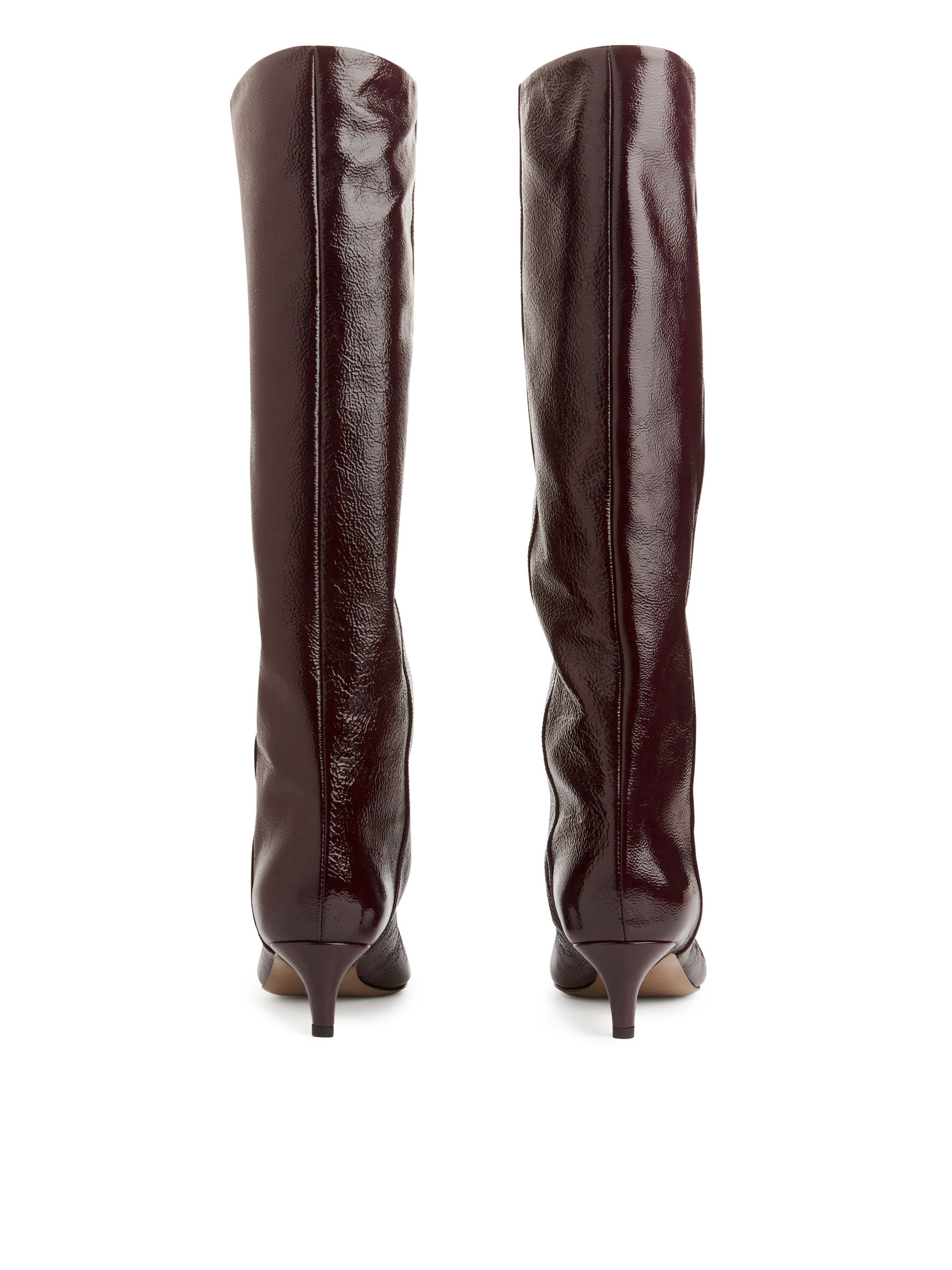 Buty za kostkę z obcasem typu kaczuszka - Ciemnoczerwony - Women - StillMedia/DescriptiveStillLife - 1