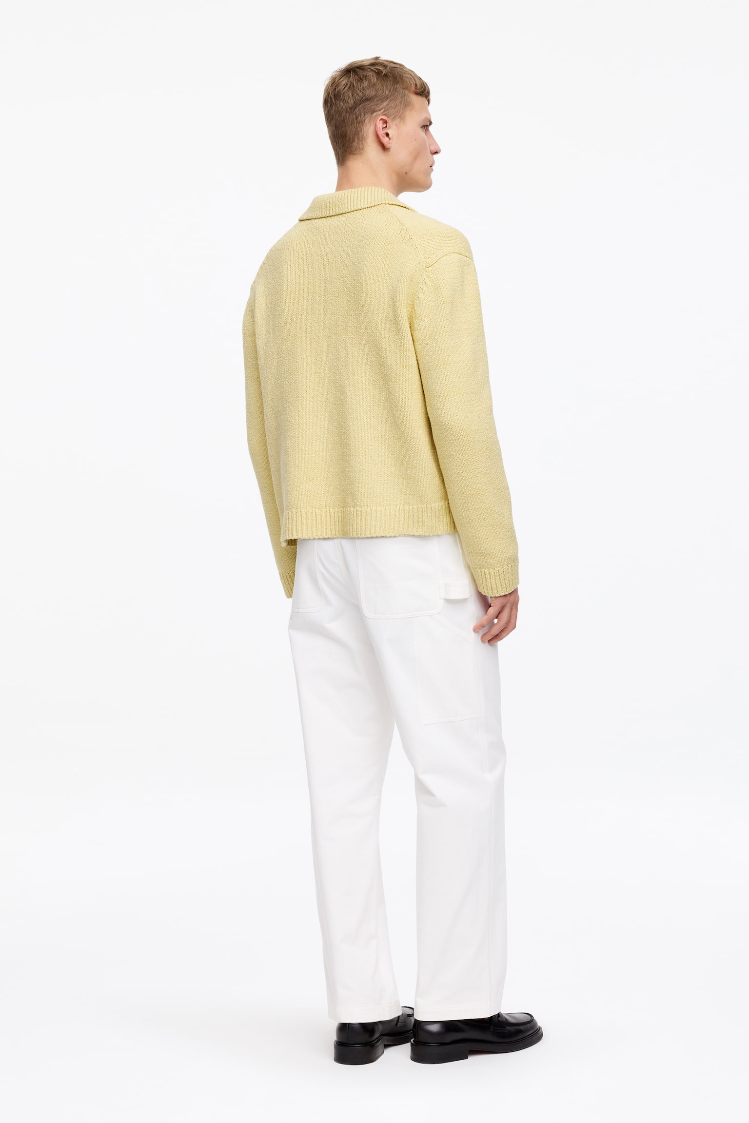 Kofta med dragkedja - Gul/Mörkblå - 5