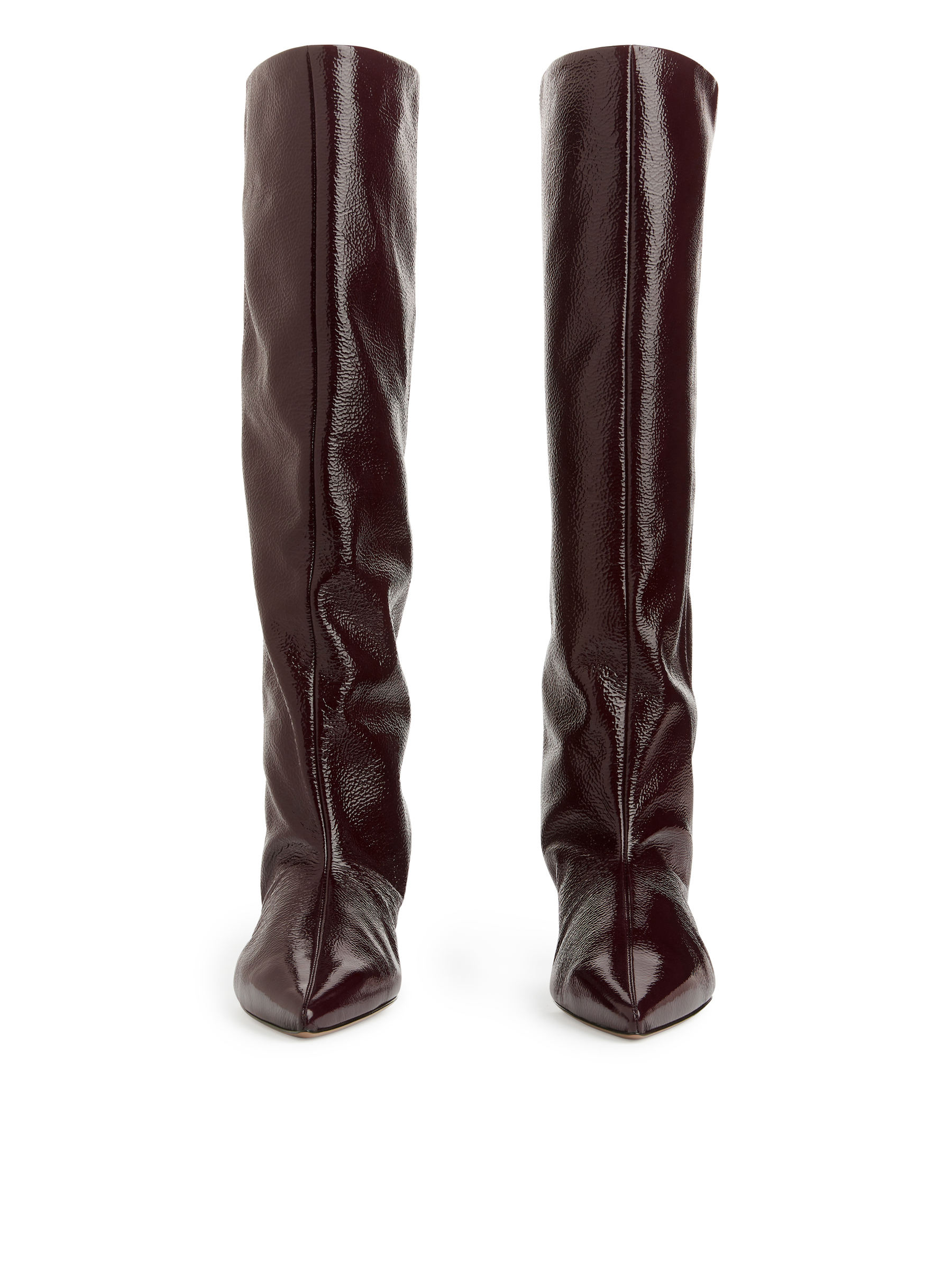 Buty za kostkę z obcasem typu kaczuszka - Ciemnoczerwony - Women - StillMedia/DescriptiveStillLife - 5