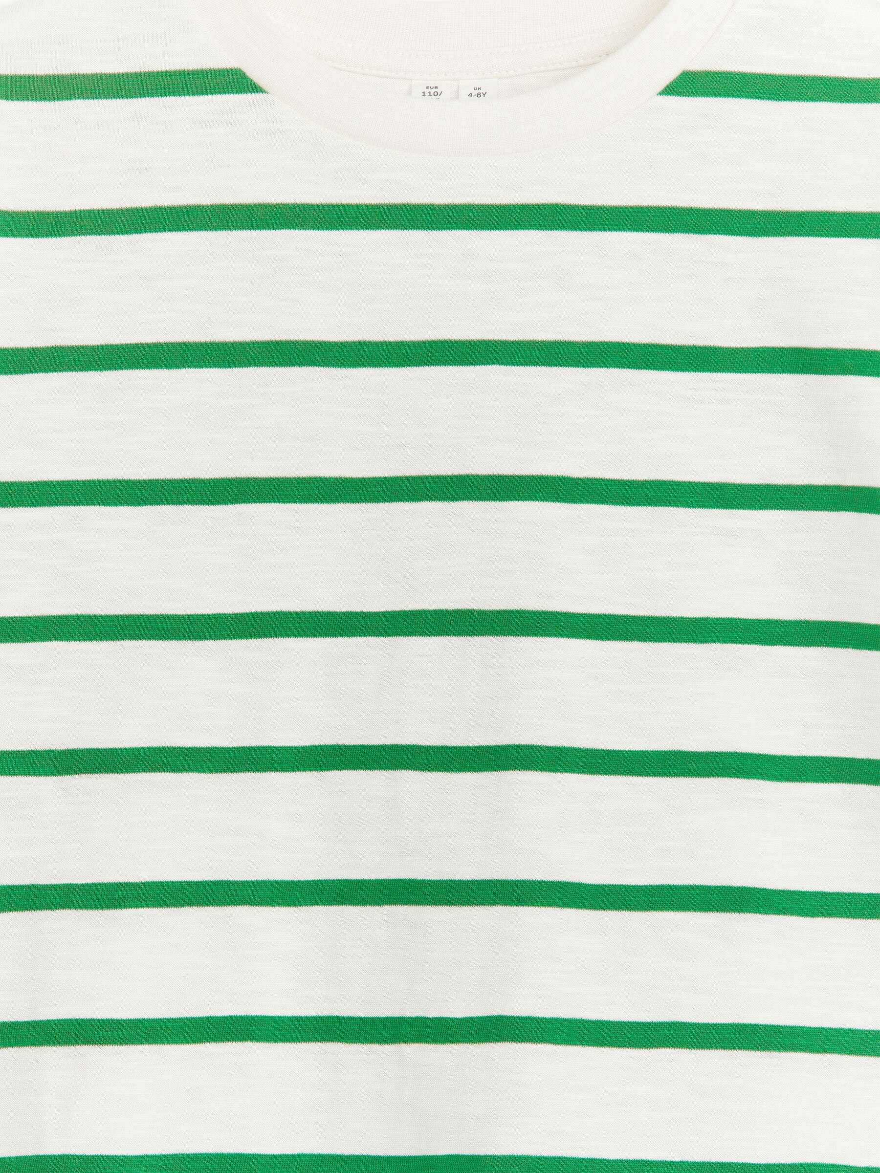 T-Shirt aus Flammengarn - Weiß/Grün - Oversize - Kinder - StillMedia/DescriptiveDetail - 1