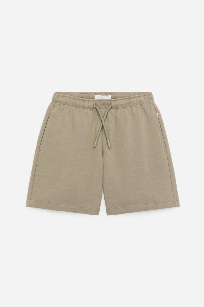 Shorts in maglia - Verde kaki/Blu polvere/Grigio mélange/Ruggine - 1
