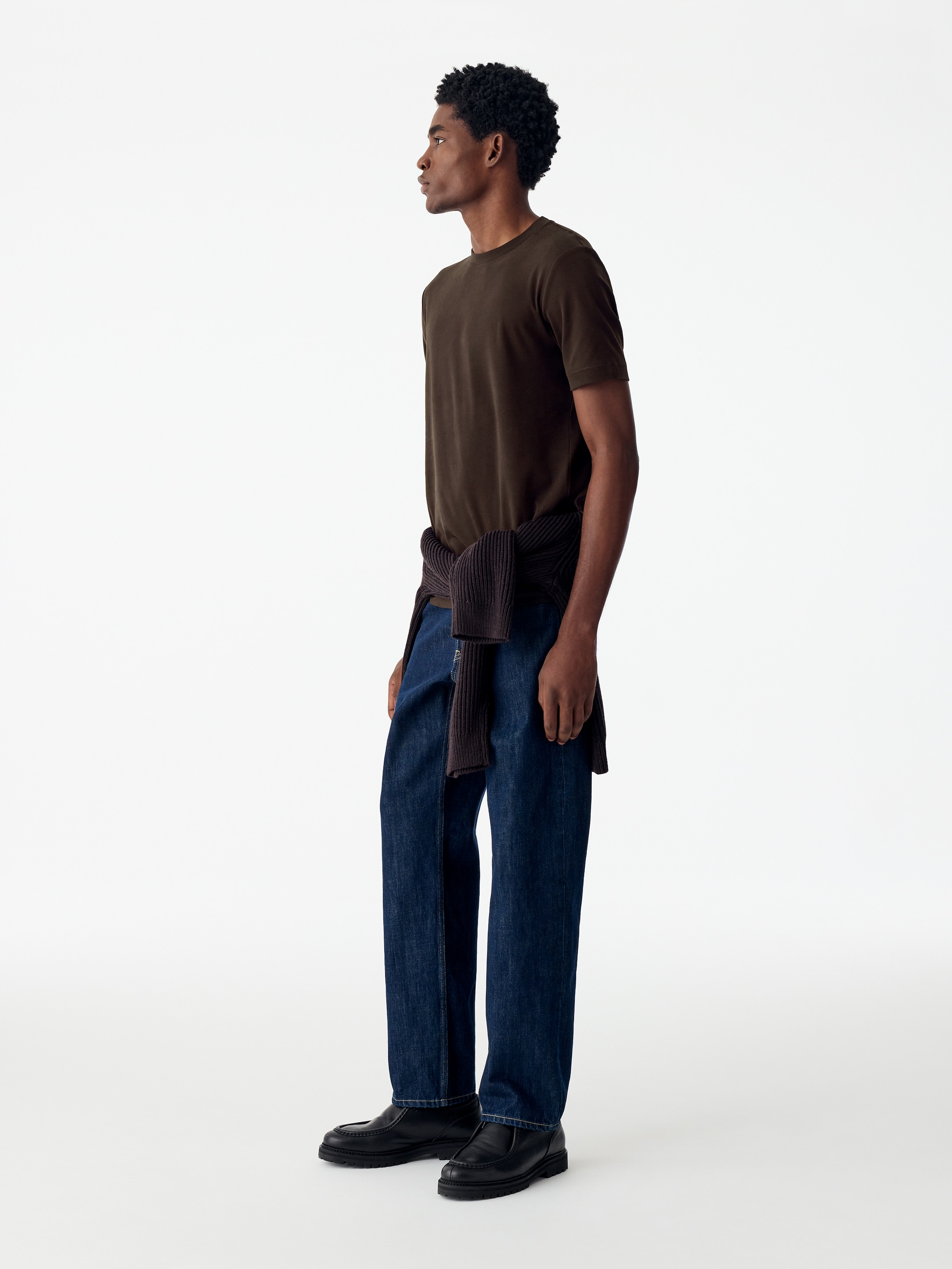 Regular Interlock T-shirt - Brown - Regular fit - men - StillMedia/Lookbook - 4