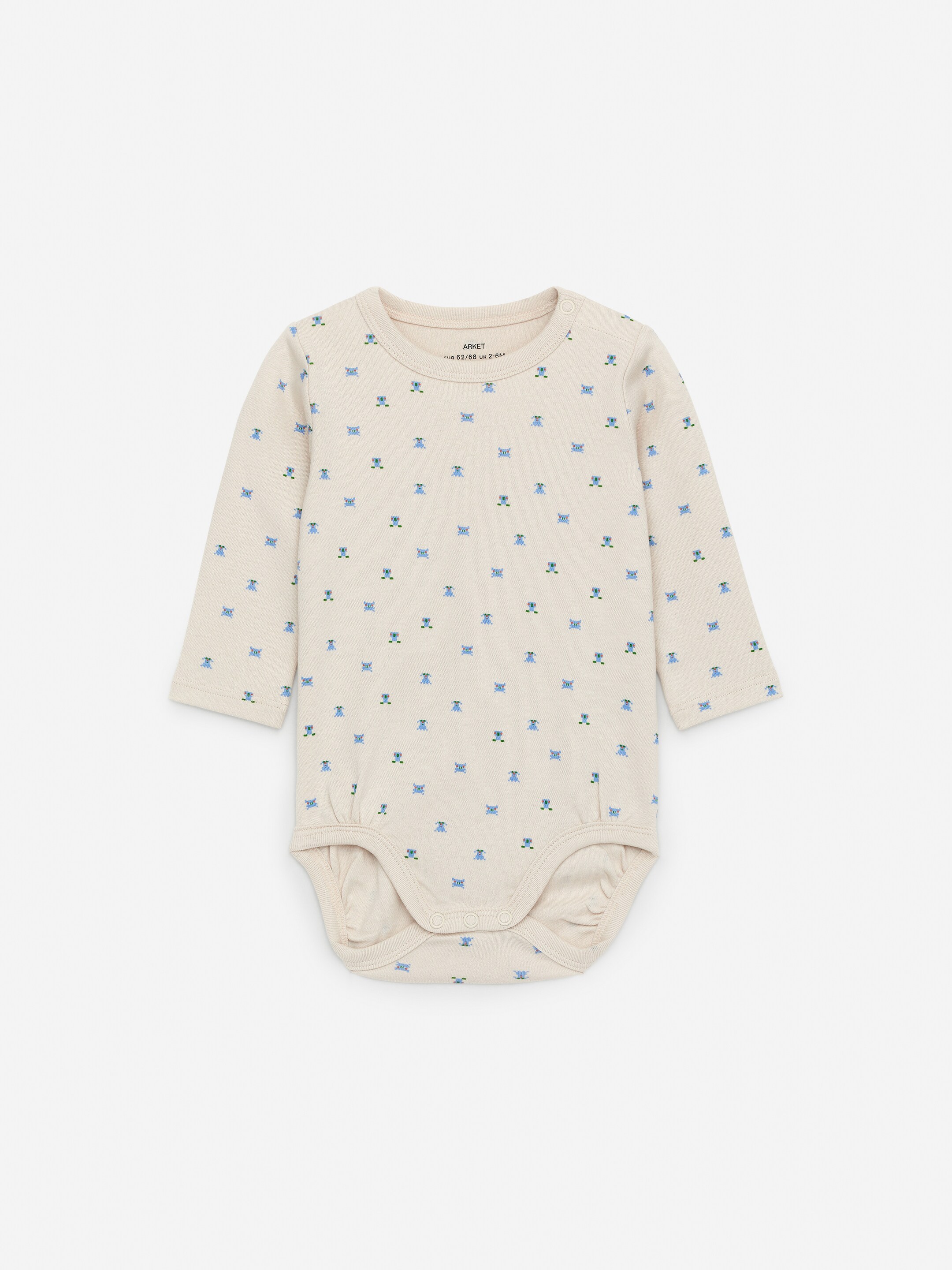 Agrandir l'image: Body à manches longues - Écru/Monstres - ENFANT | H&M FR 1