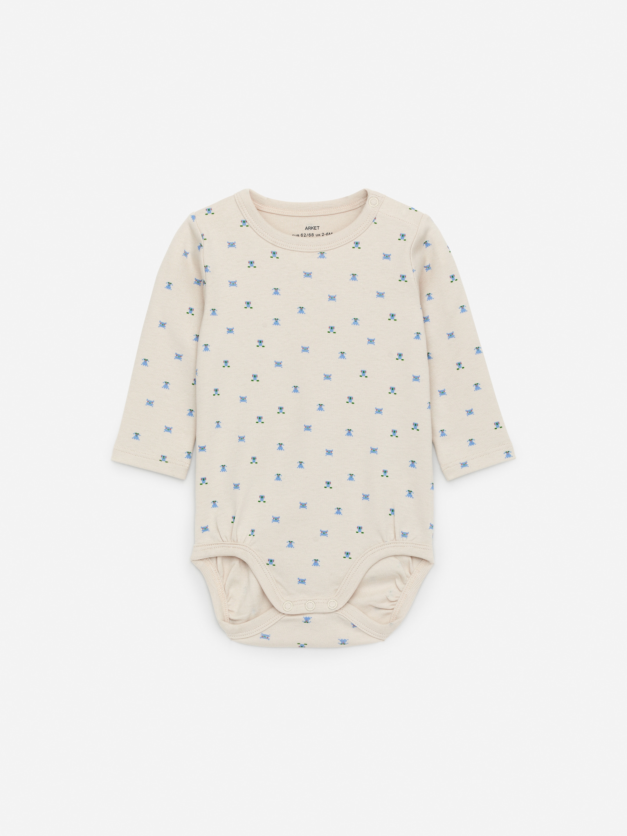 Größeres Bild ansehen: Langarmbody - Cremeweiß/Monster - Kids | H&M DE 1