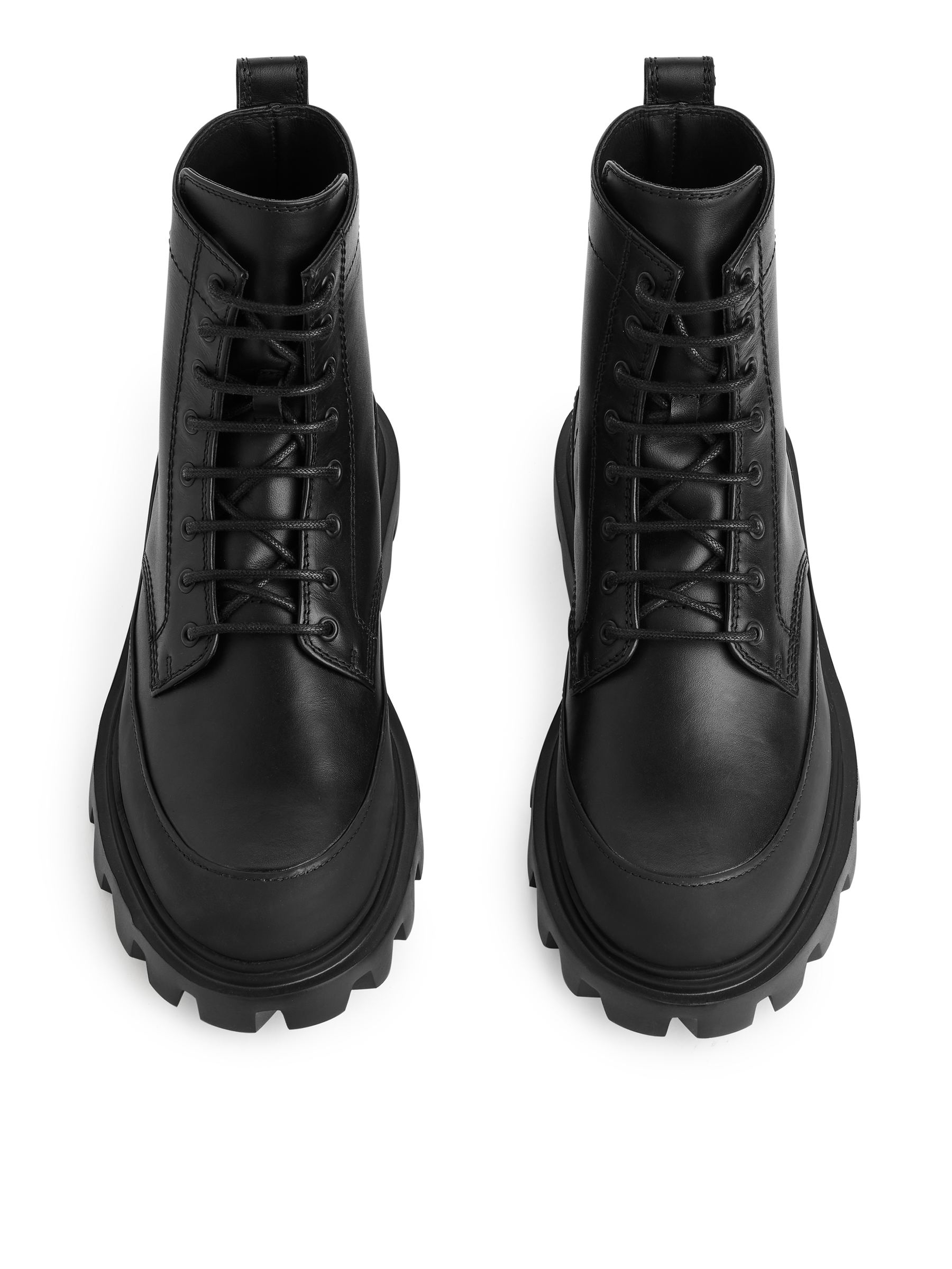 Stivali in pelle con suola antifango chunky - Nero - Men - StillMedia/DescriptiveStillLife - 5