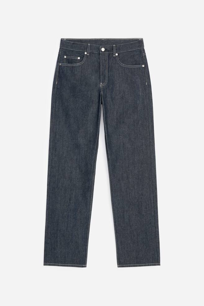 OCEAN Loose Lightweight Jeans - Dark Blue - 1
